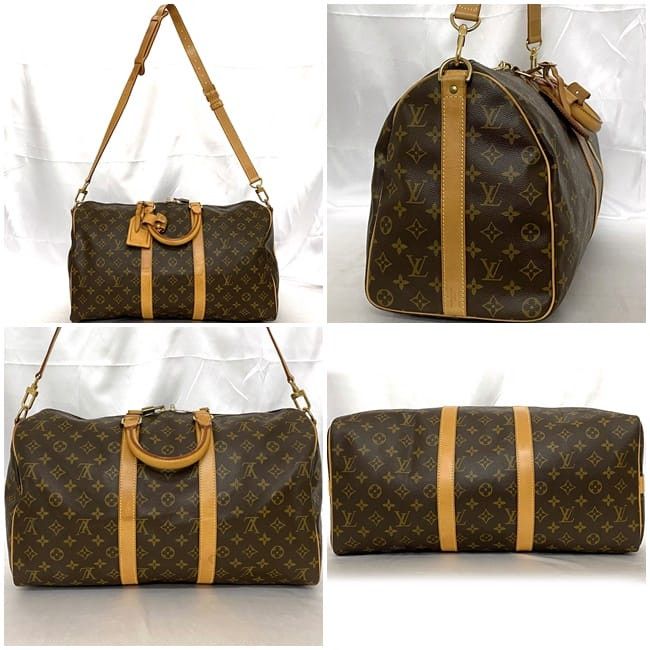 Louis Vuitton LOUIS VUITTON Travel Bag Brown Cotton Size ONE SIZE - 2 Thumbnail