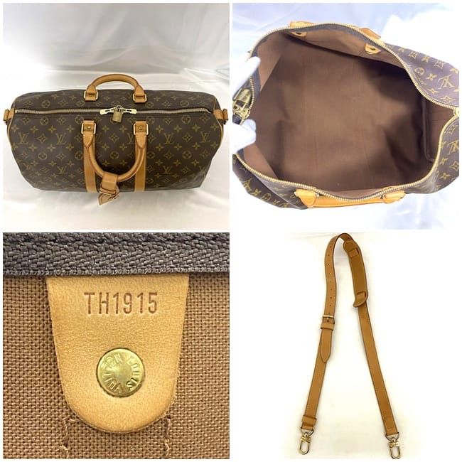 Louis Vuitton LOUIS VUITTON Travel Bag Brown Cotton Size ONE SIZE - 3 Thumbnail