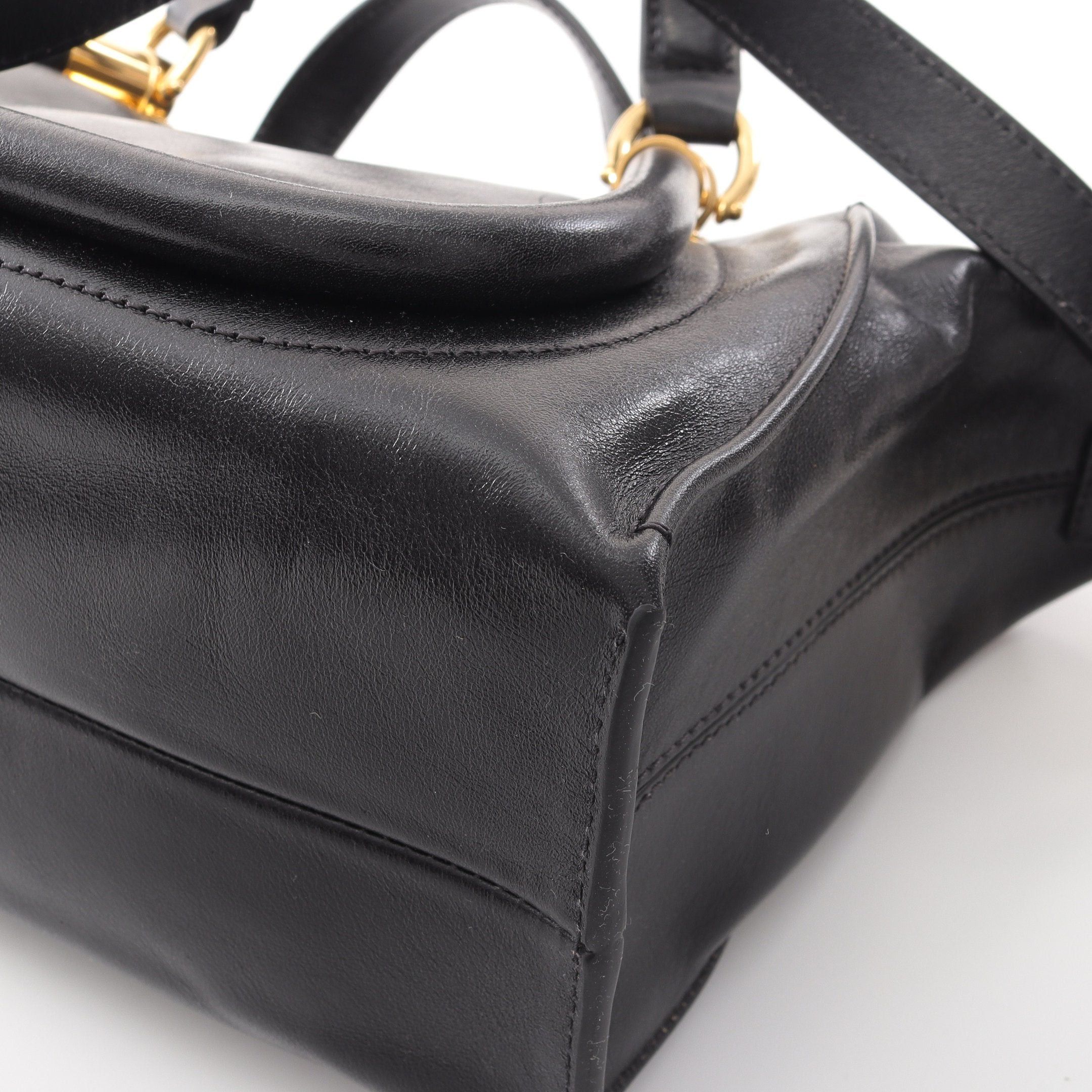 Chloe Chloe Paraty 24 Small Bag Handbag Leather Black Size ONE SIZE - 6 Thumbnail