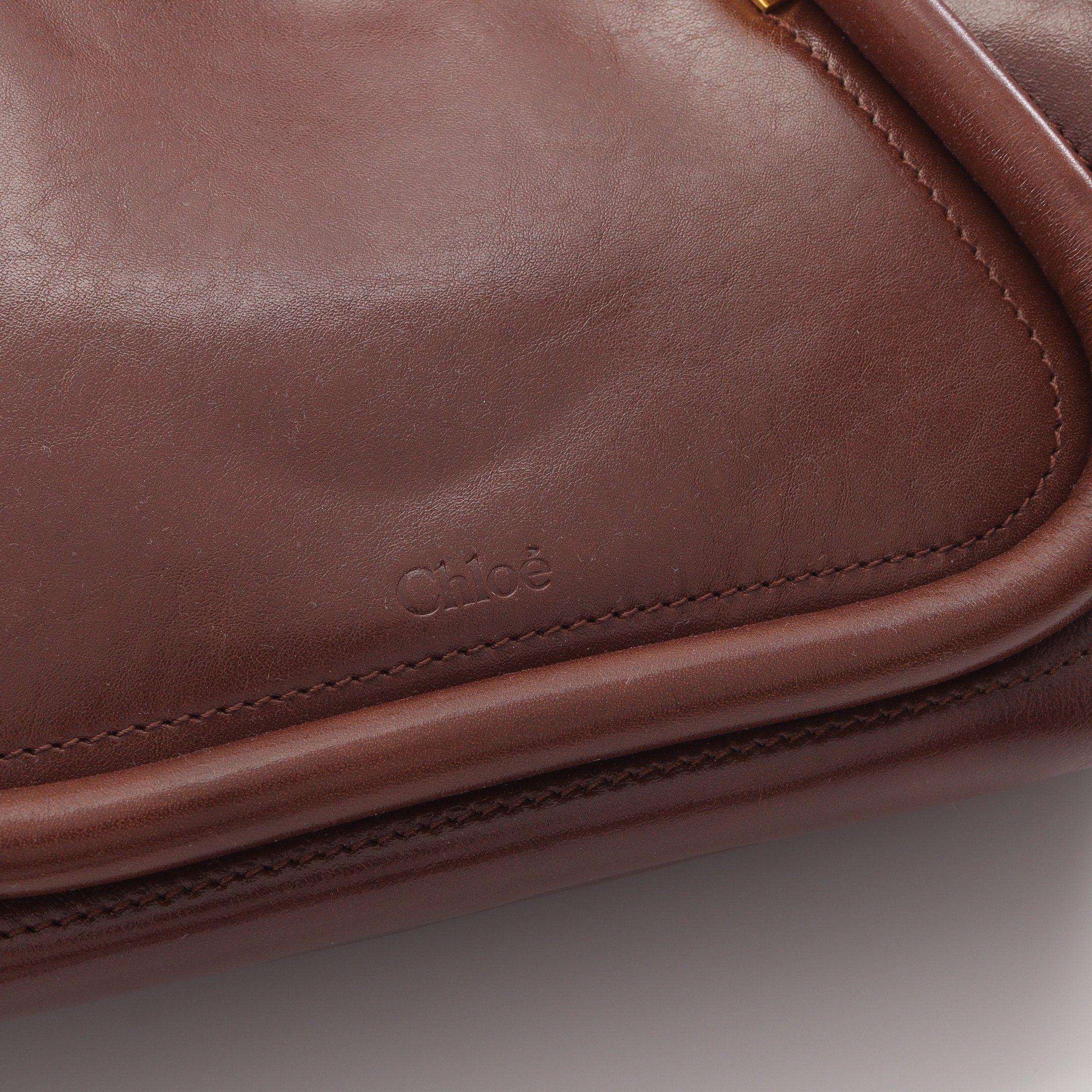 Chloe Chloe Paraty 24 Small Bag Handbag Leather Brown Size ONE SIZE - 5 Thumbnail