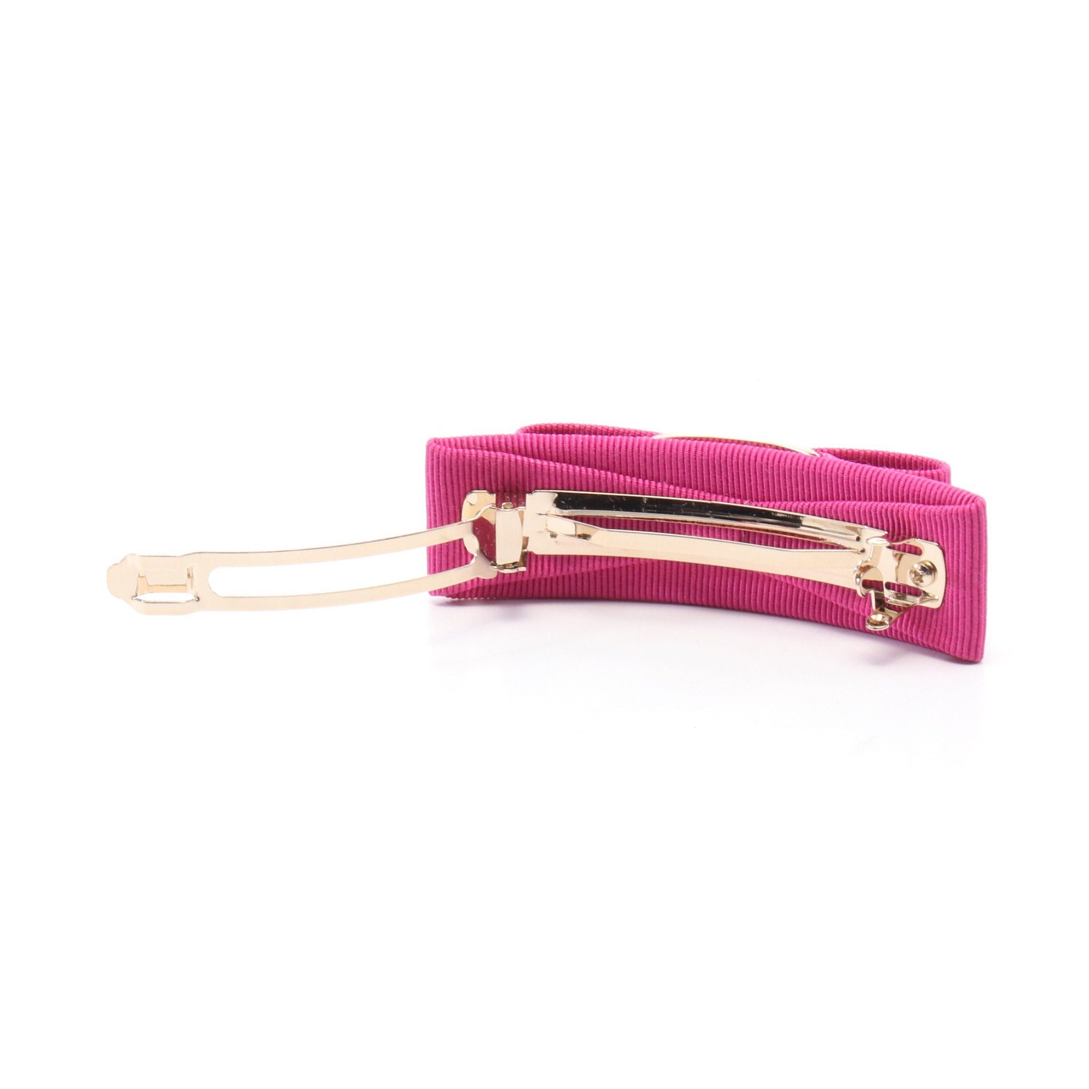 Salvatore Ferragamo Salvatore Ferragamo Vara Ribbon Barretta Fabric Gp Pink Gold Size ONE SIZE - 2 Thumbnail