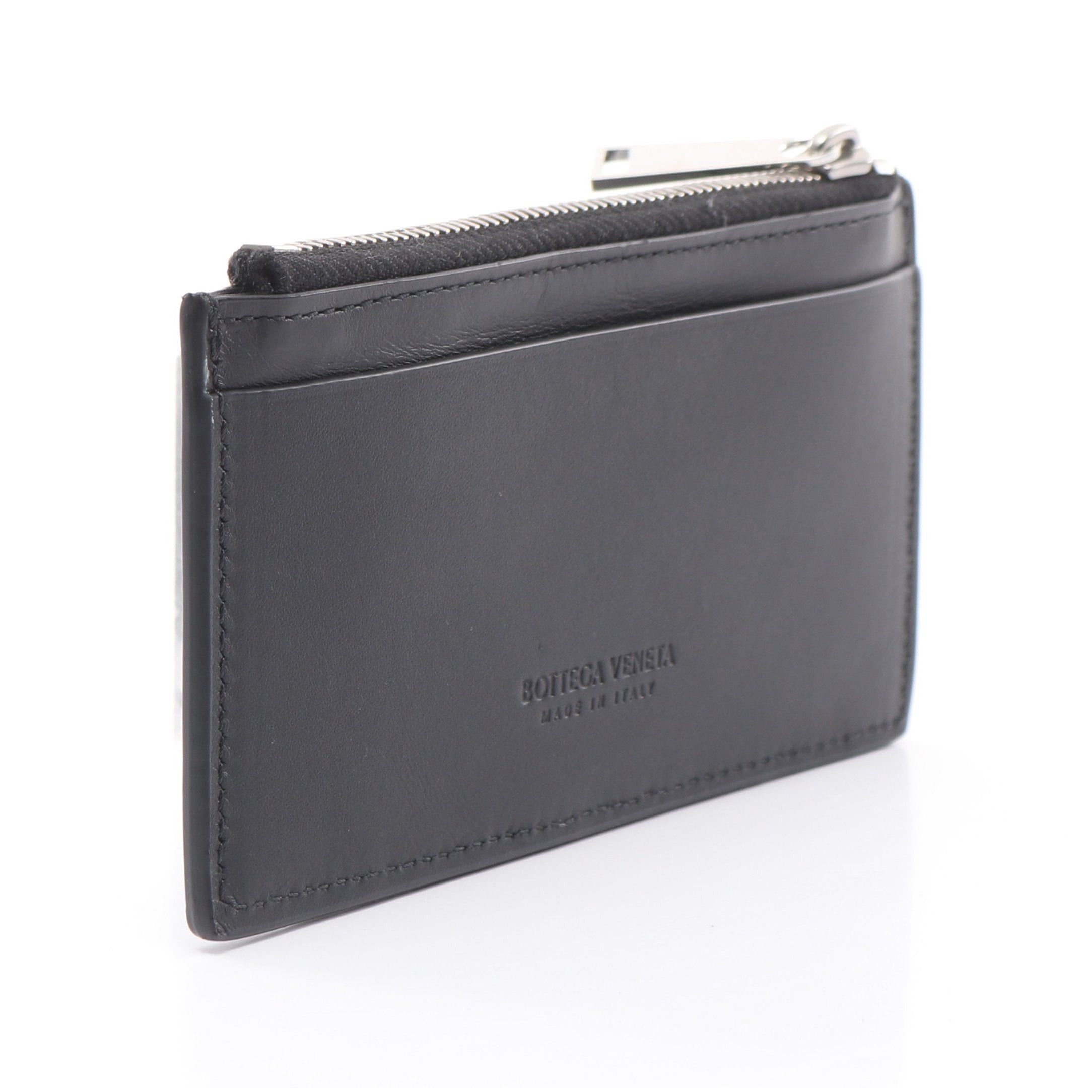 Bottega Veneta Bottega Veneta Intrecciato Coin Purse Card Case Leather Black Size ONE SIZE - 2 Thumbnail
