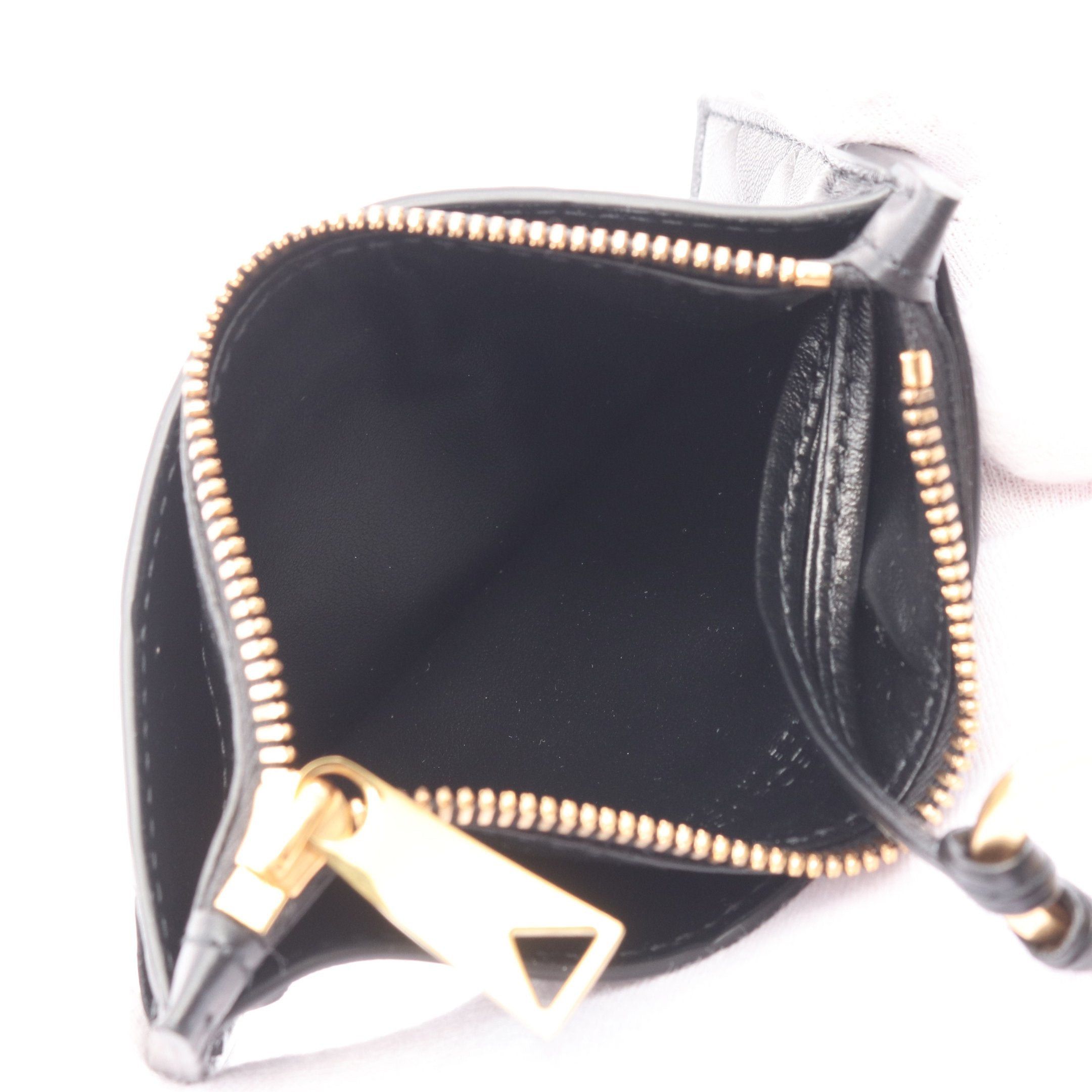 Bottega Veneta Bottega Veneta Intrecciato Coin Purse Leather Black Size ONE SIZE - 3 Thumbnail