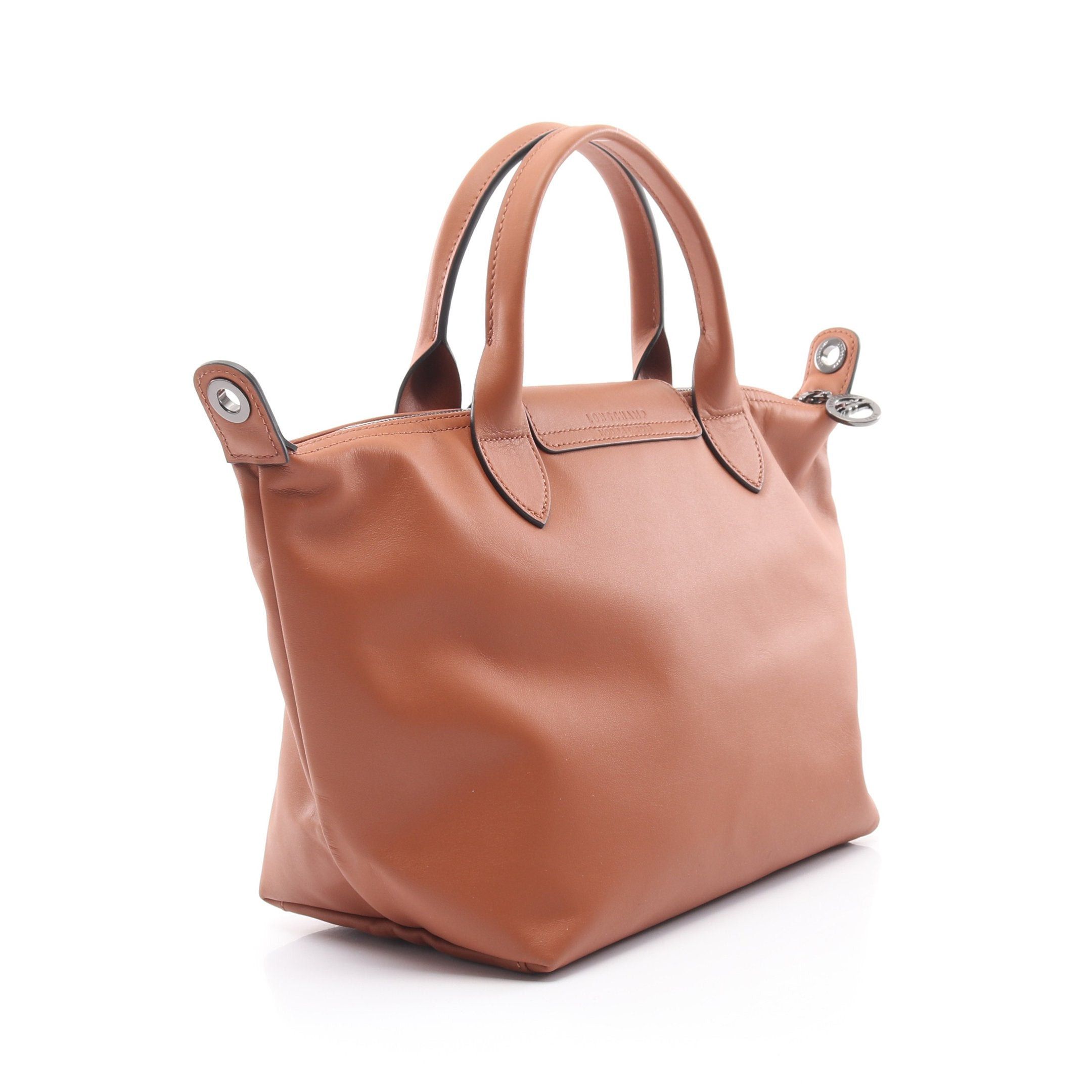 Longchamp Longchamp Le Preage Extra S Top Handle Bag Handbag Leather Light Brown Size ONE SIZE - 2 Thumbnail