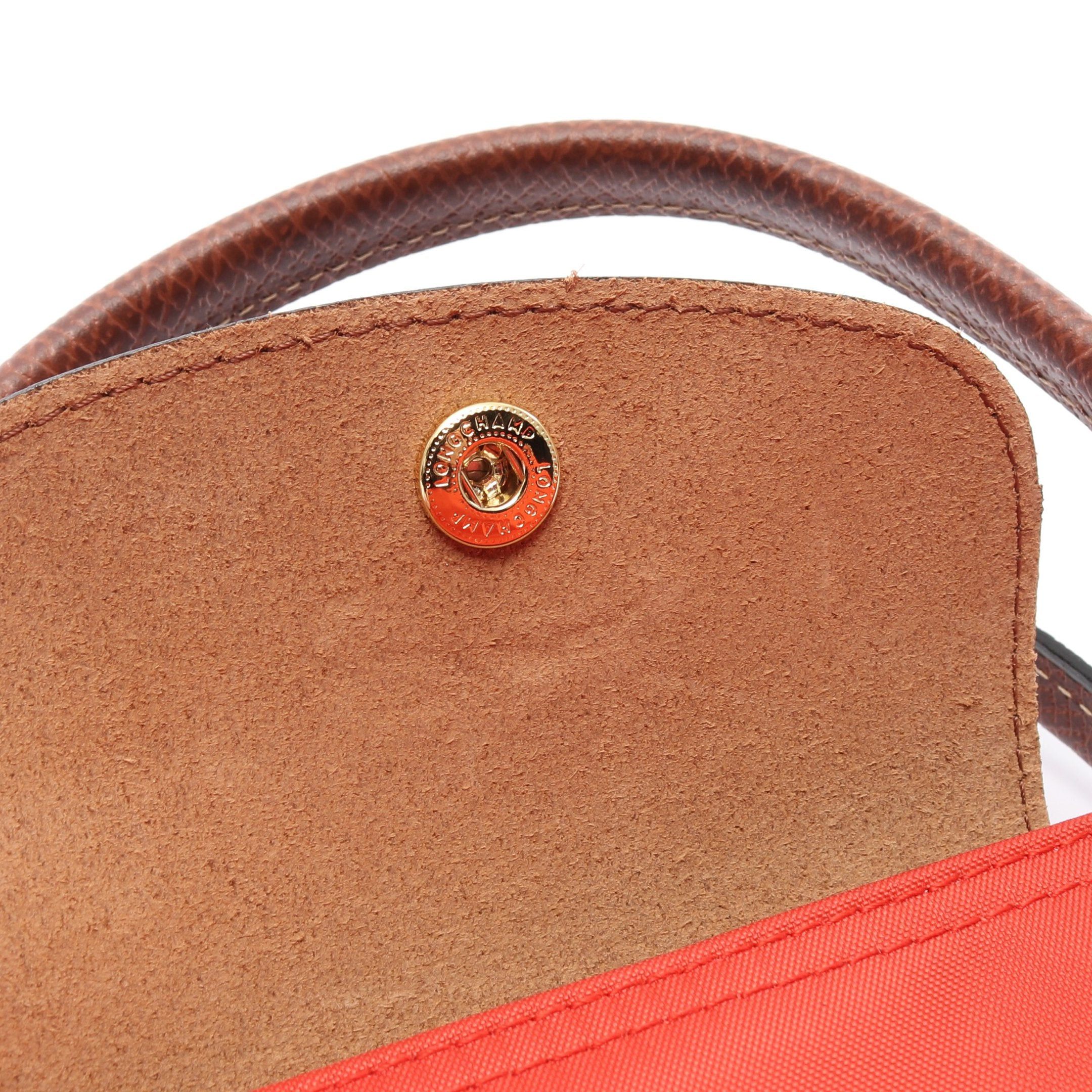 Longchamp Longchamp Le Preage Original Top Handle Bag S Handbag Canvas Leather Orange Red Brown Size ONE SIZE - 5 Thumbnail