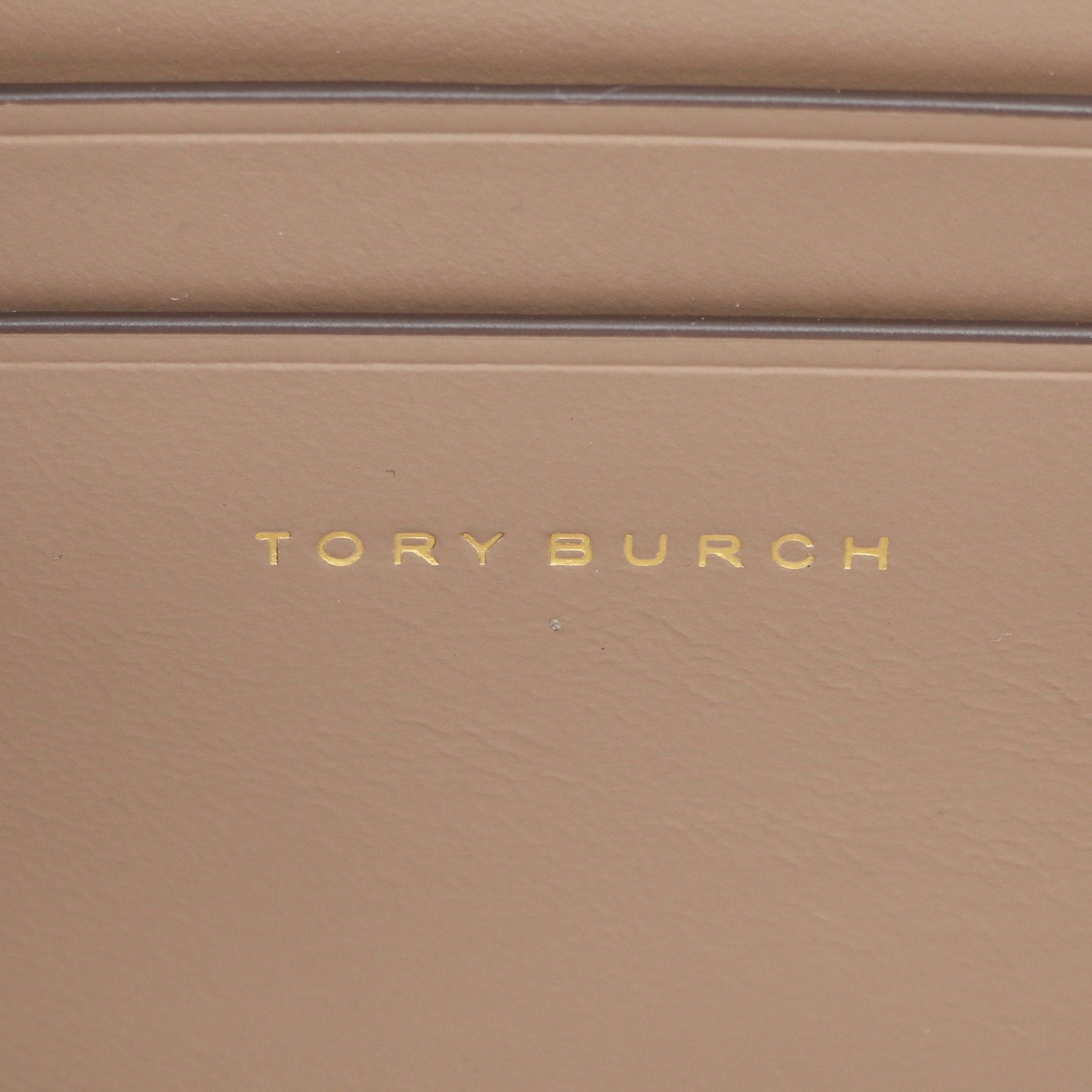 Tory Burch Tory Burch Kira Diamond Chain Shoulder Bag Leather Gray Beige Size ONE SIZE - 4 Thumbnail