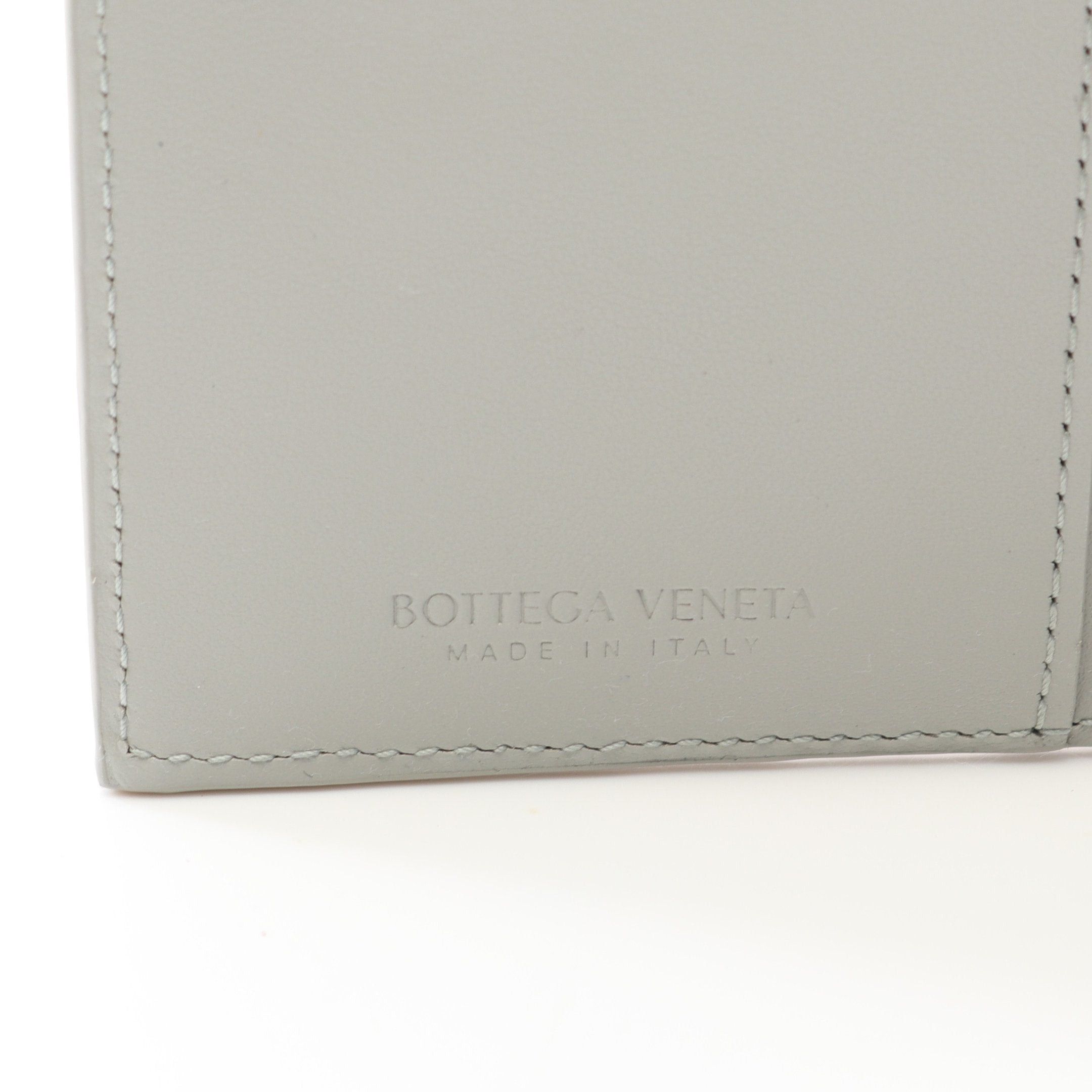 Bottega Veneta Bottega Veneta Intrecciato Bi-Fold Wallet Leather Gray Size ONE SIZE - 5 Thumbnail