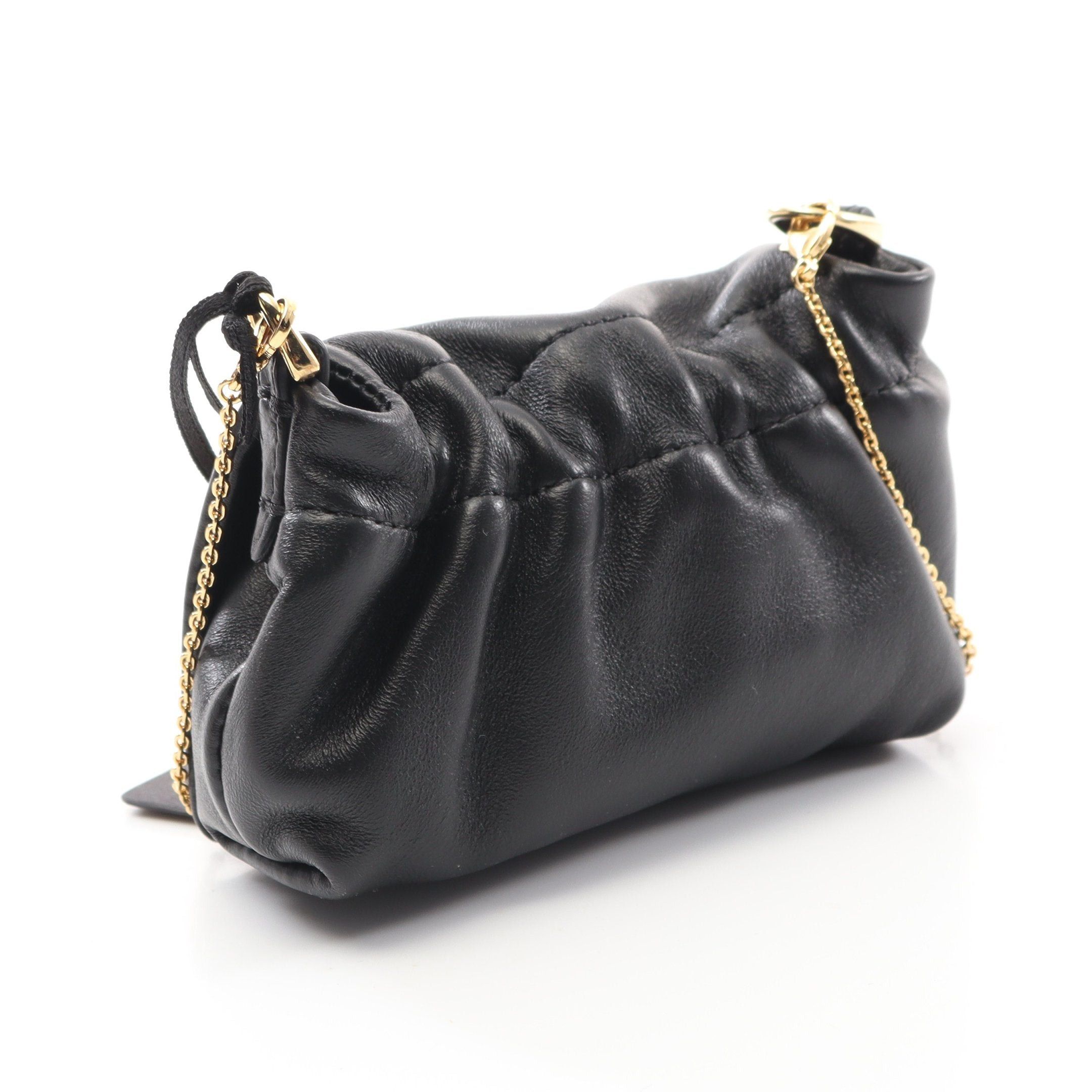 Fendi Fendi Nano Mamma Bucket Chain Shoulder Bag Leather Black With Key Ring Size ONE SIZE - 2 Thumbnail