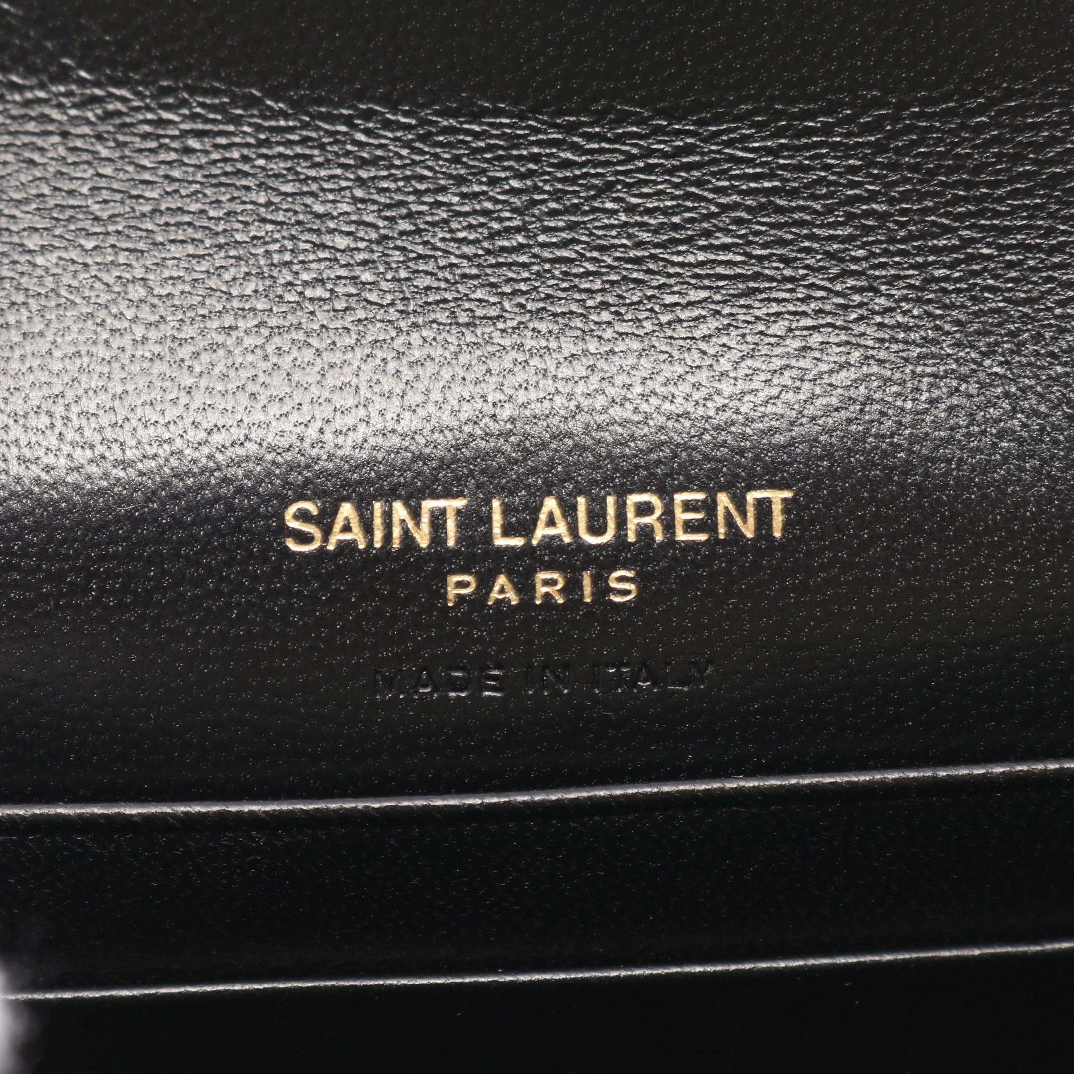 Yves Saint Laurent Yves Saint Laurent Monogram Saint Laurent Envelope Wallet Bi-Fold Leather Black Size ONE SIZE - 4 Thumbnail