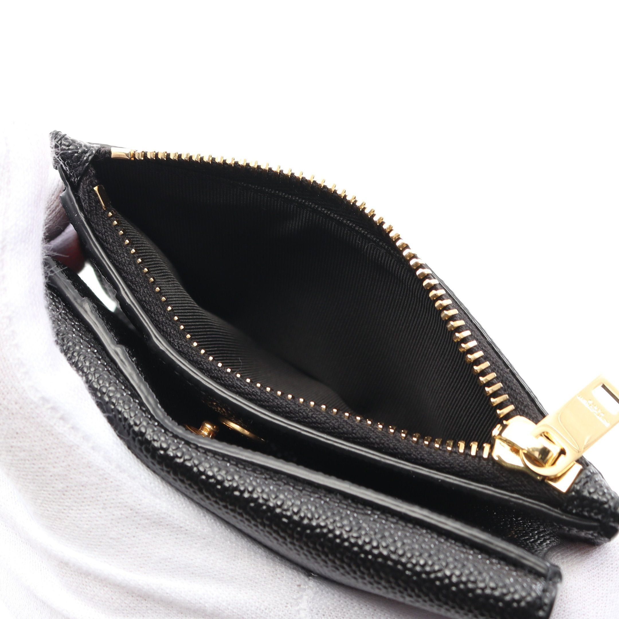 Yves Saint Laurent Yves Saint Laurent Uptown Bi-Fold Wallet Compact Leather Black Size ONE SIZE - 5 Thumbnail