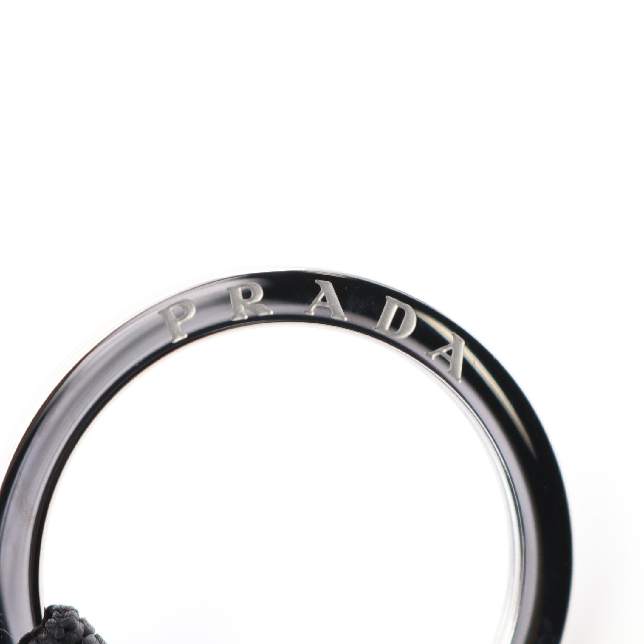Prada Prada Bag Charm Nylon Saffiano Leather Black Size ONE SIZE - 3 Thumbnail