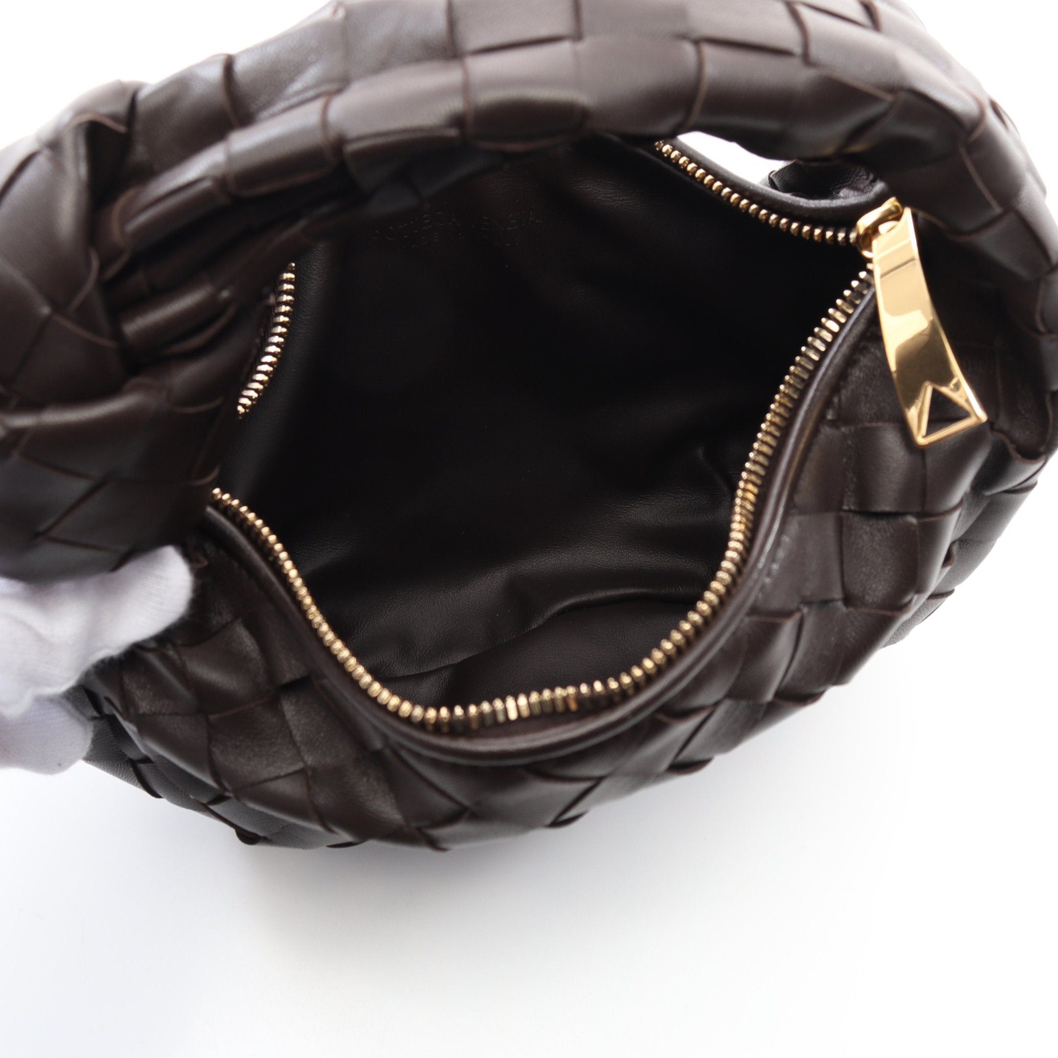 Bottega Veneta Bottega Veneta Mini Jody Handbag Leather Dark Brown Size ONE SIZE - 3 Thumbnail