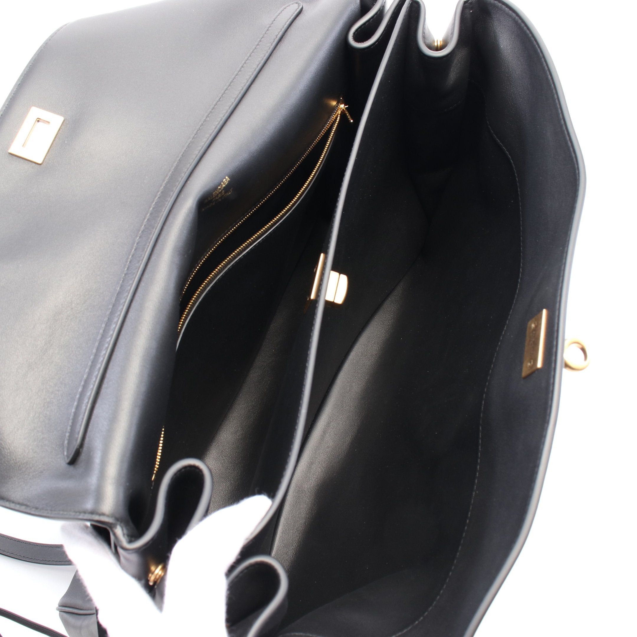 Balenciaga Balenciaga Rodeo Top Handle Large Handbag Leather Black Size ONE SIZE - 3 Thumbnail