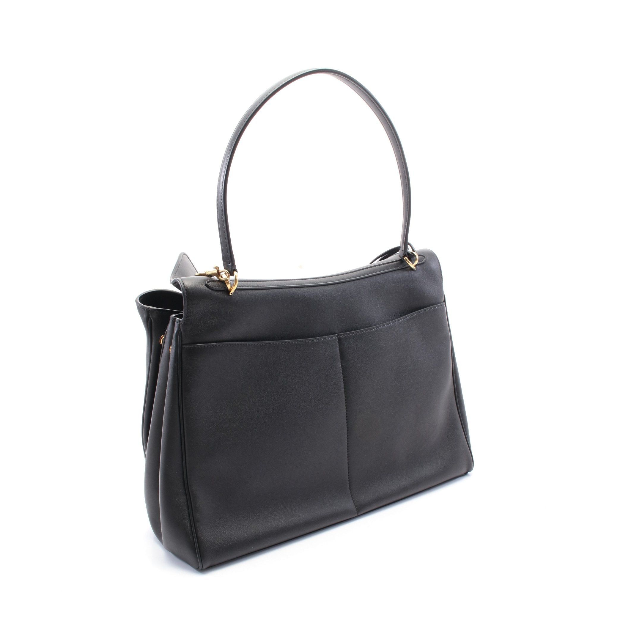 Balenciaga Balenciaga Rodeo Top Handle Large Handbag Leather Black Size ONE SIZE - 2 Thumbnail