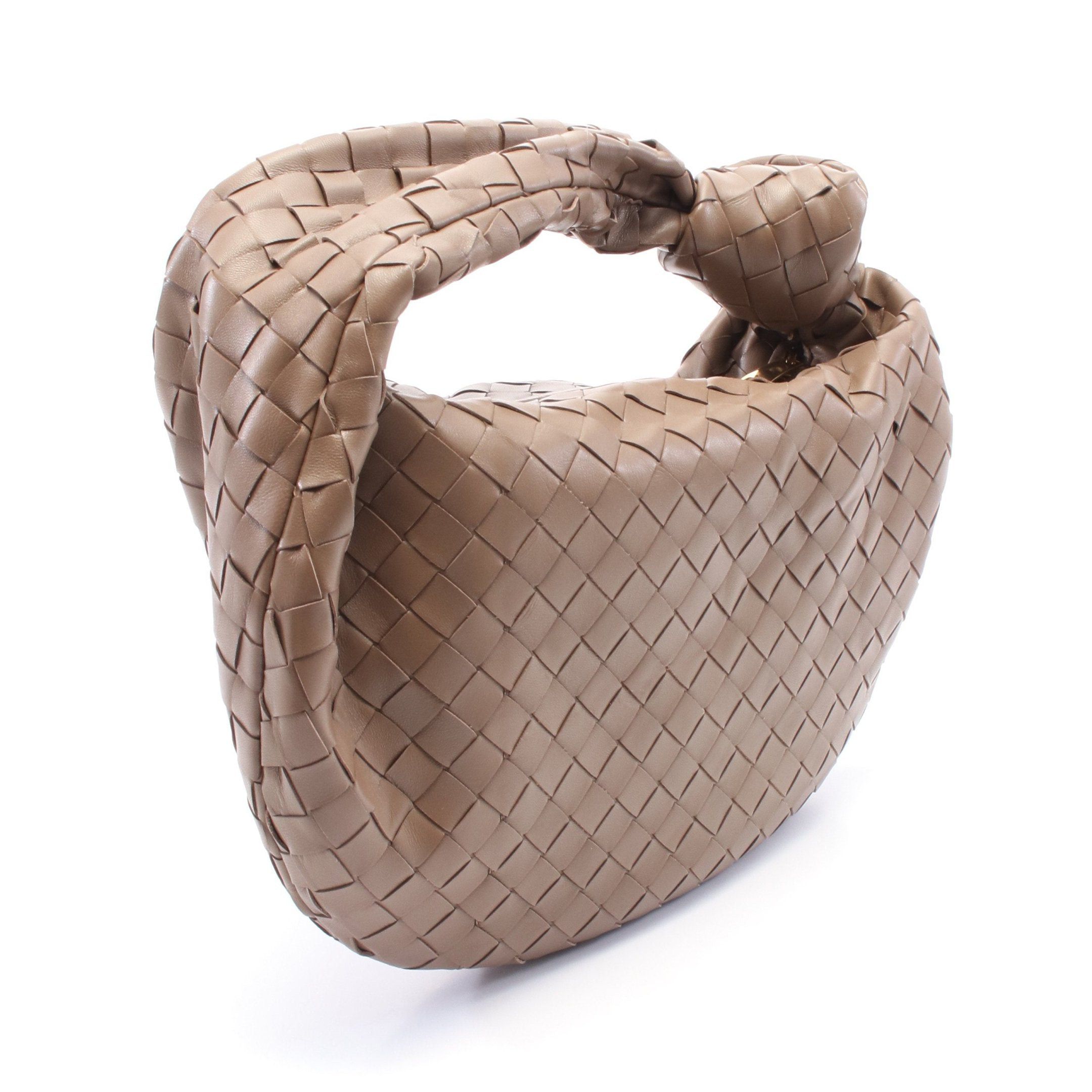 Bottega Veneta Bottega Veneta Teen Jody Handbag Leather Gray Brown Size ONE SIZE - 2 Thumbnail