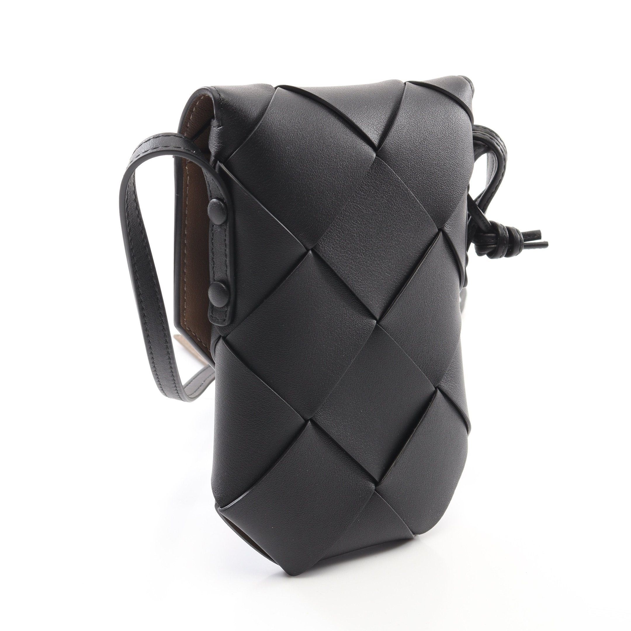Bottega Veneta Bottega Veneta Diago Diego Phone Case Shoulder Bag Leather Black Size ONE SIZE - 2 Thumbnail