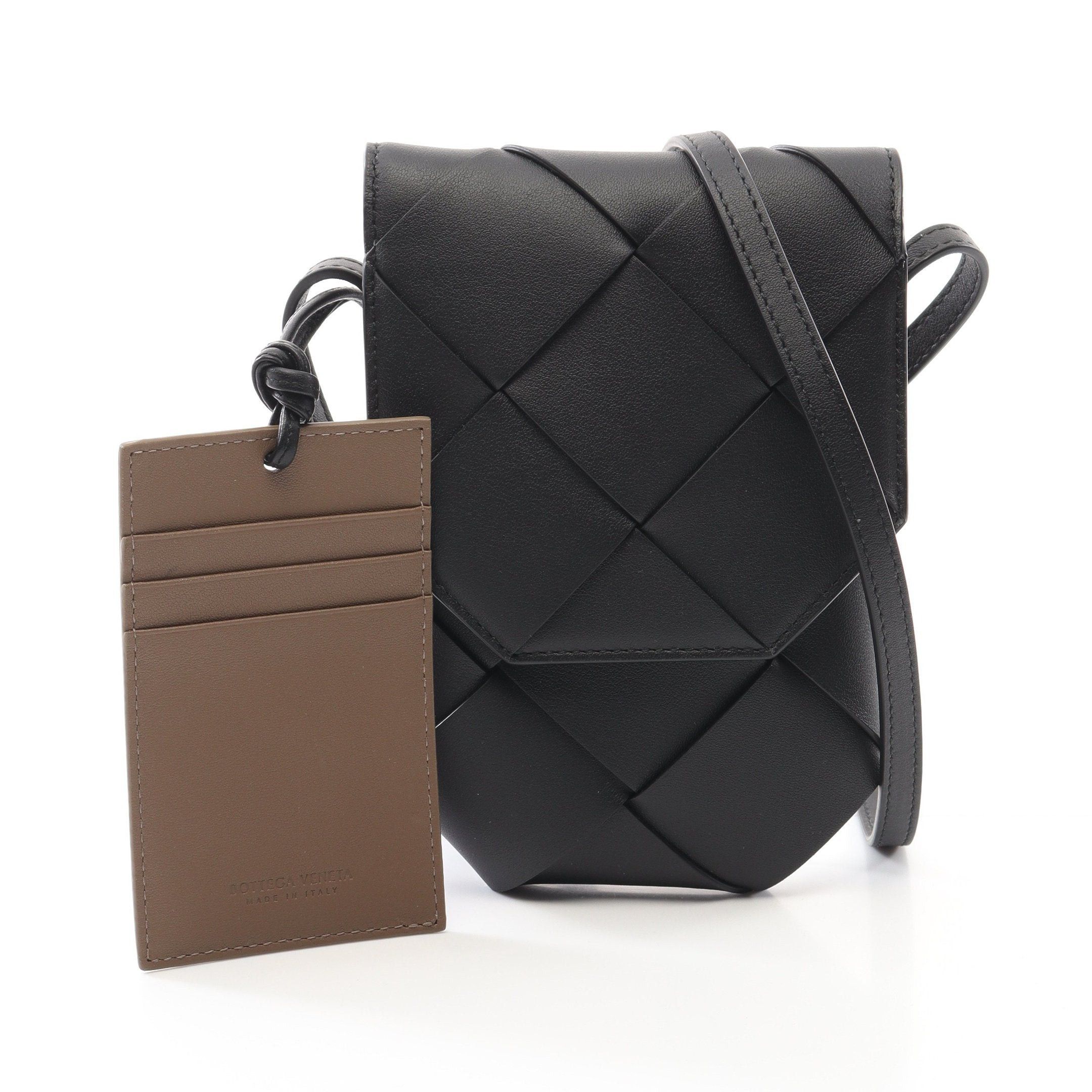 Bottega Veneta Bottega Veneta Diago Diego Phone Case Shoulder Bag Leather Black Size ONE SIZE - 5 Thumbnail