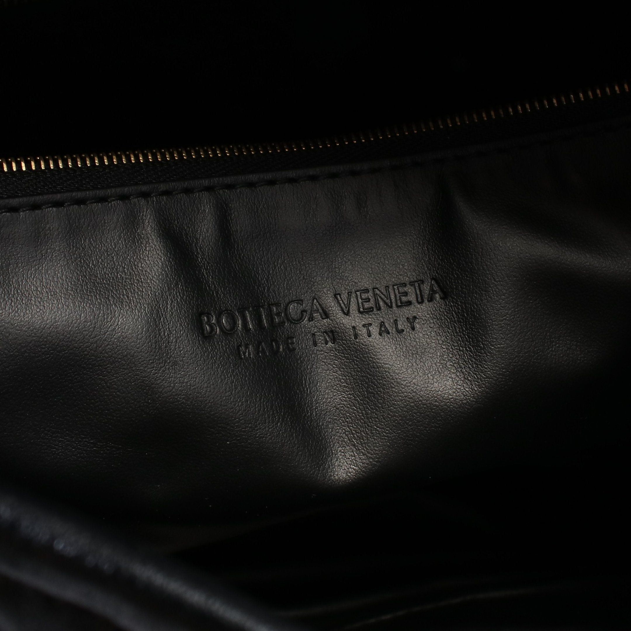Bottega Veneta Bottega Veneta Hop Pop Intrecciato Handbag Leather Black Size ONE SIZE - 4 Thumbnail