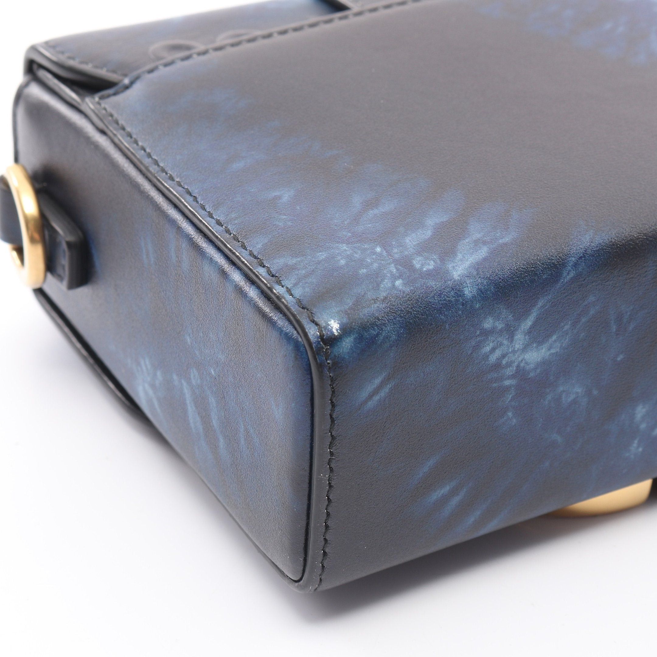 Dior Dior 30 Montaigne Box Shoulder Bag Tie Dye Leather Navy Size ONE SIZE - 5 Thumbnail
