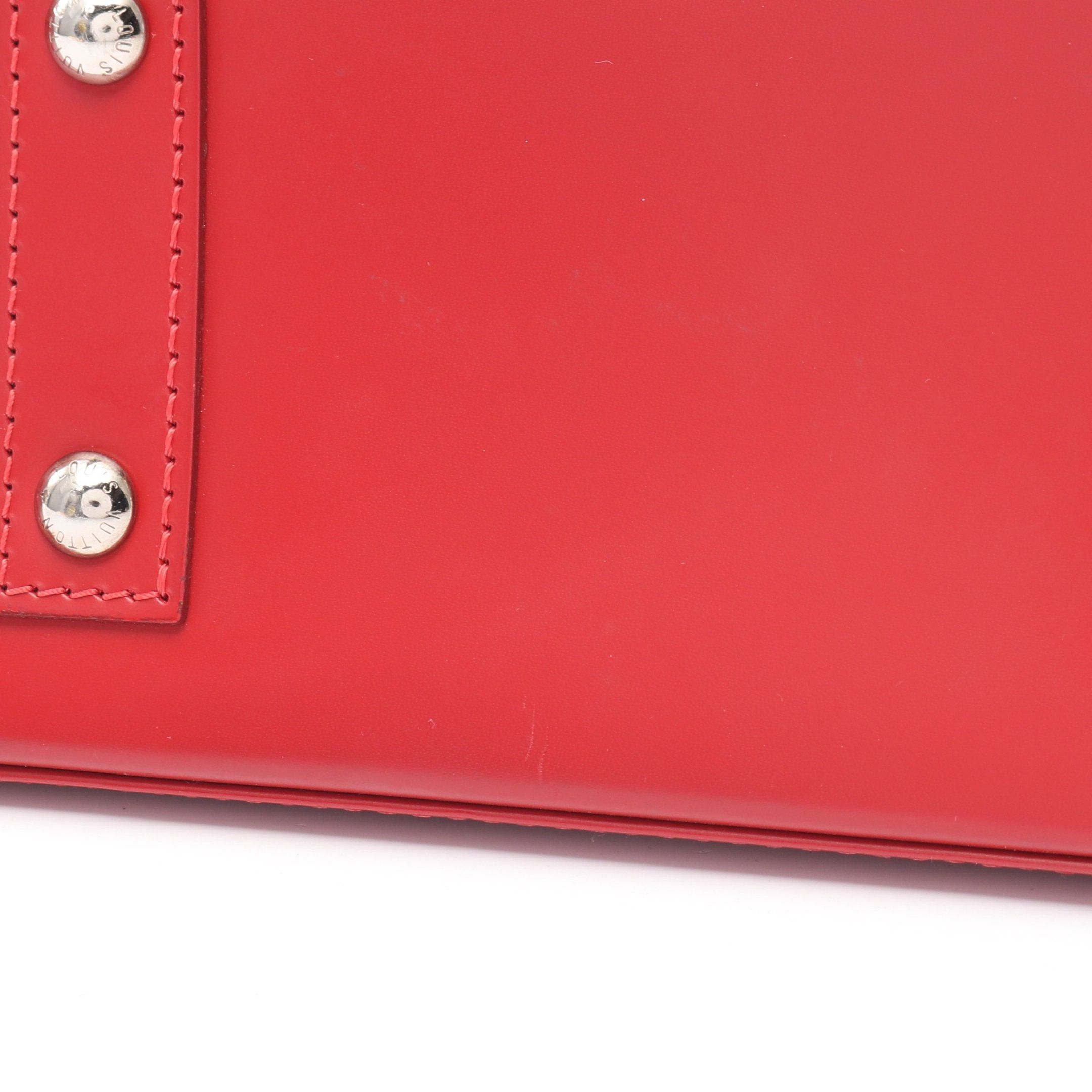 Louis Vuitton Louis Vuitton Alma Bb Epi Carmine Handbag Leather Red Size ONE SIZE - 10 Thumbnail