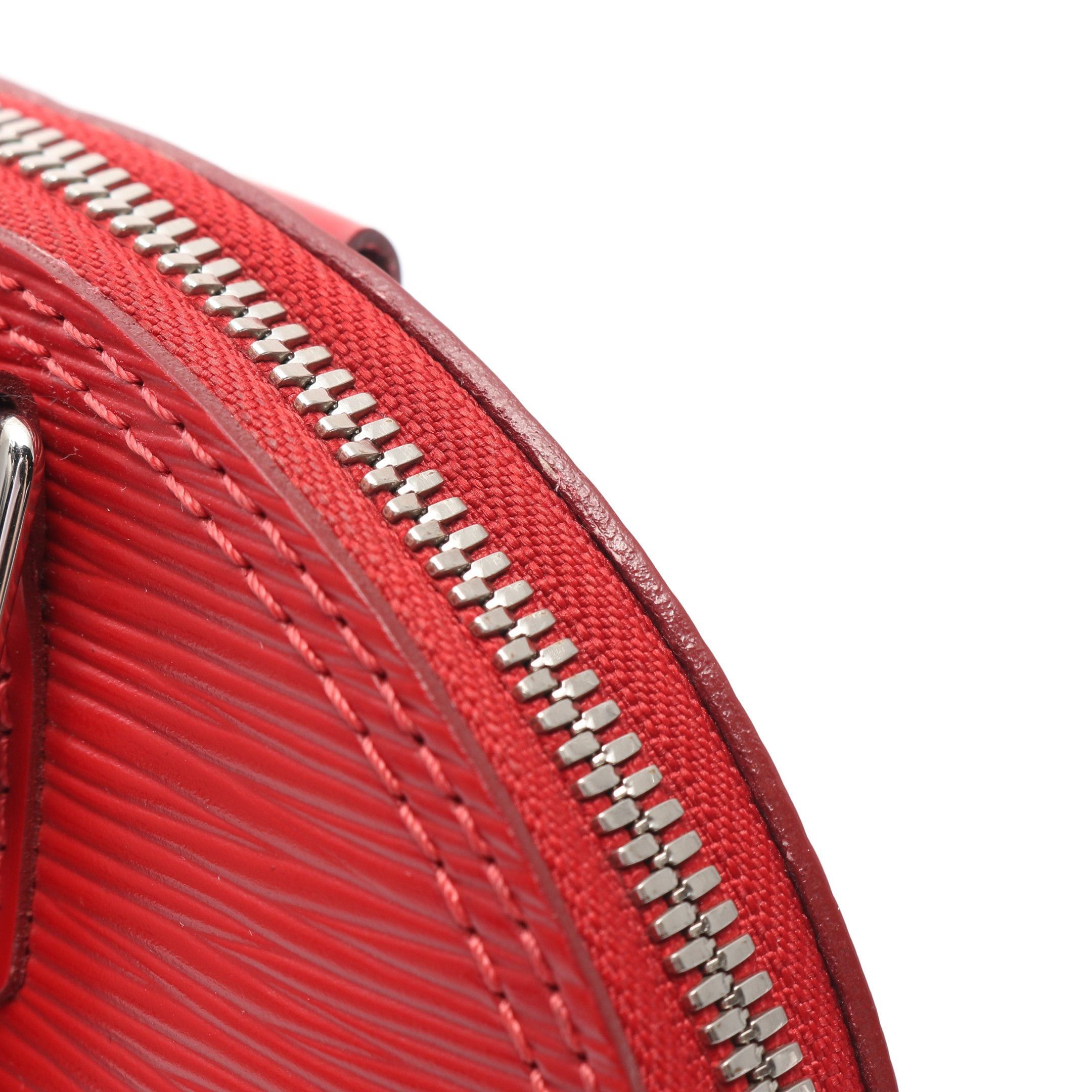 Louis Vuitton Louis Vuitton Alma Bb Epi Carmine Handbag Leather Red Size ONE SIZE - 9 Thumbnail