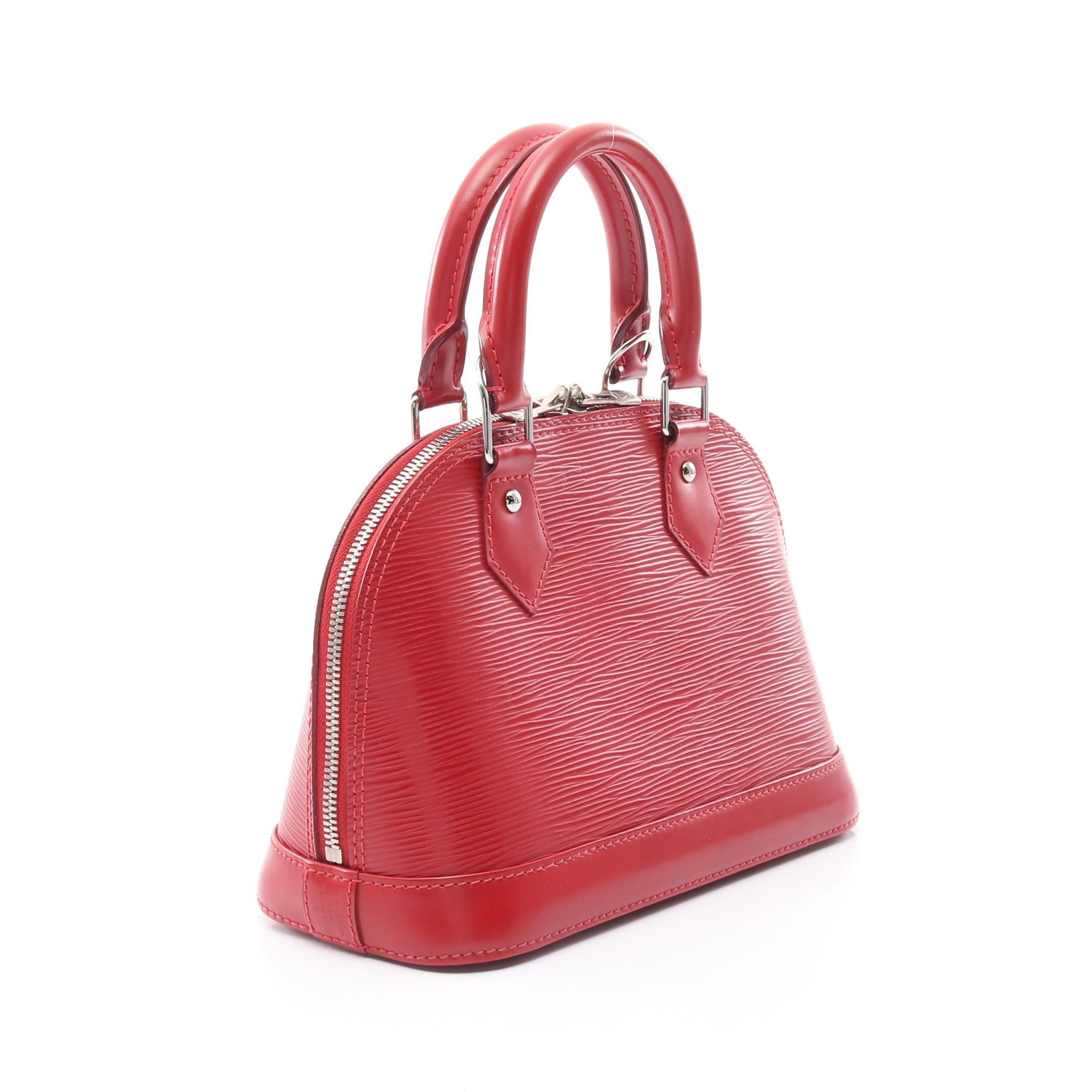 Louis Vuitton Louis Vuitton Alma Bb Epi Carmine Handbag Leather Red Size ONE SIZE - 2 Thumbnail