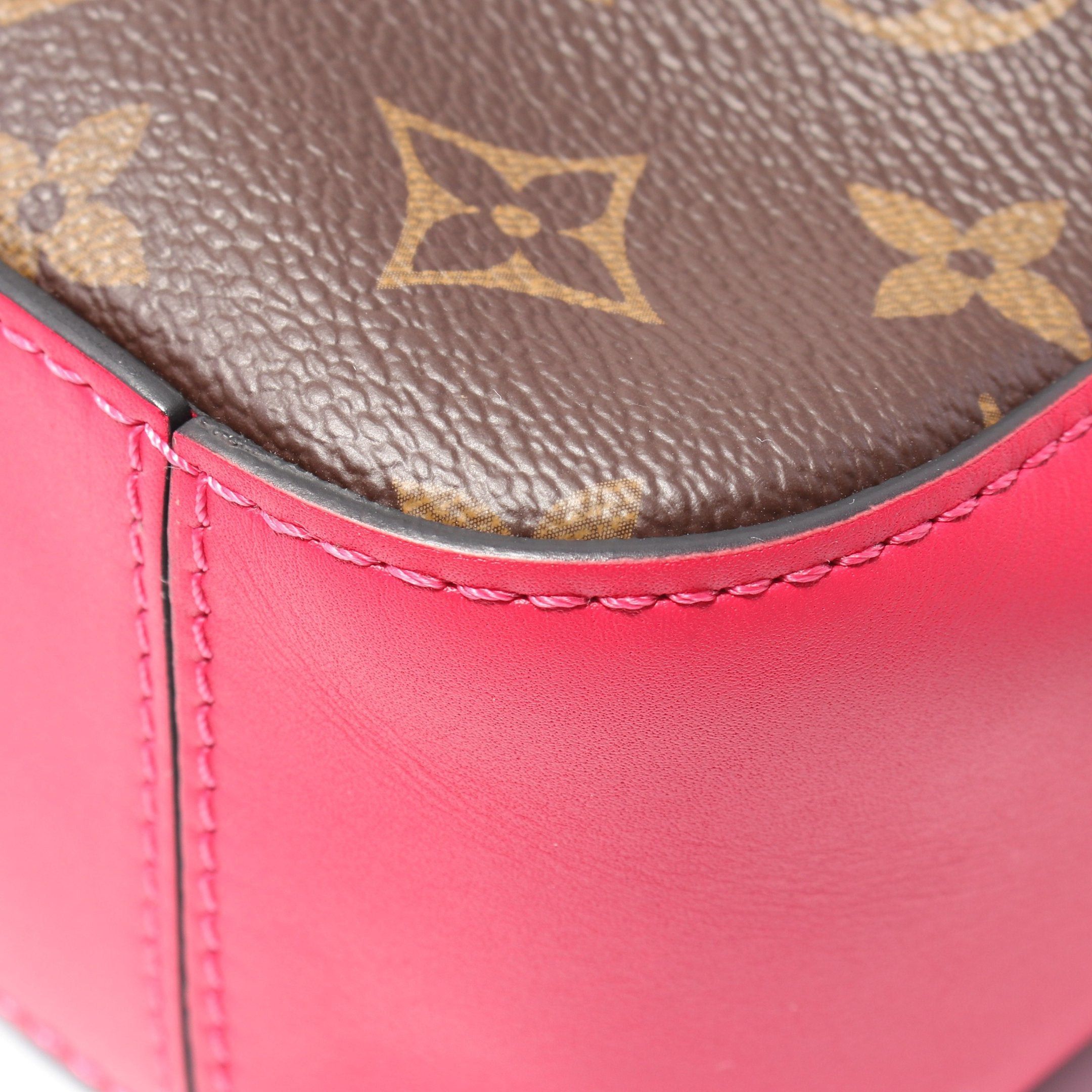 Louis Vuitton Louis Vuitton Saintonge Monogram Freesia Shoulder Bag Leather Brown Pink Purple Size ONE SIZE - 6 Thumbnail