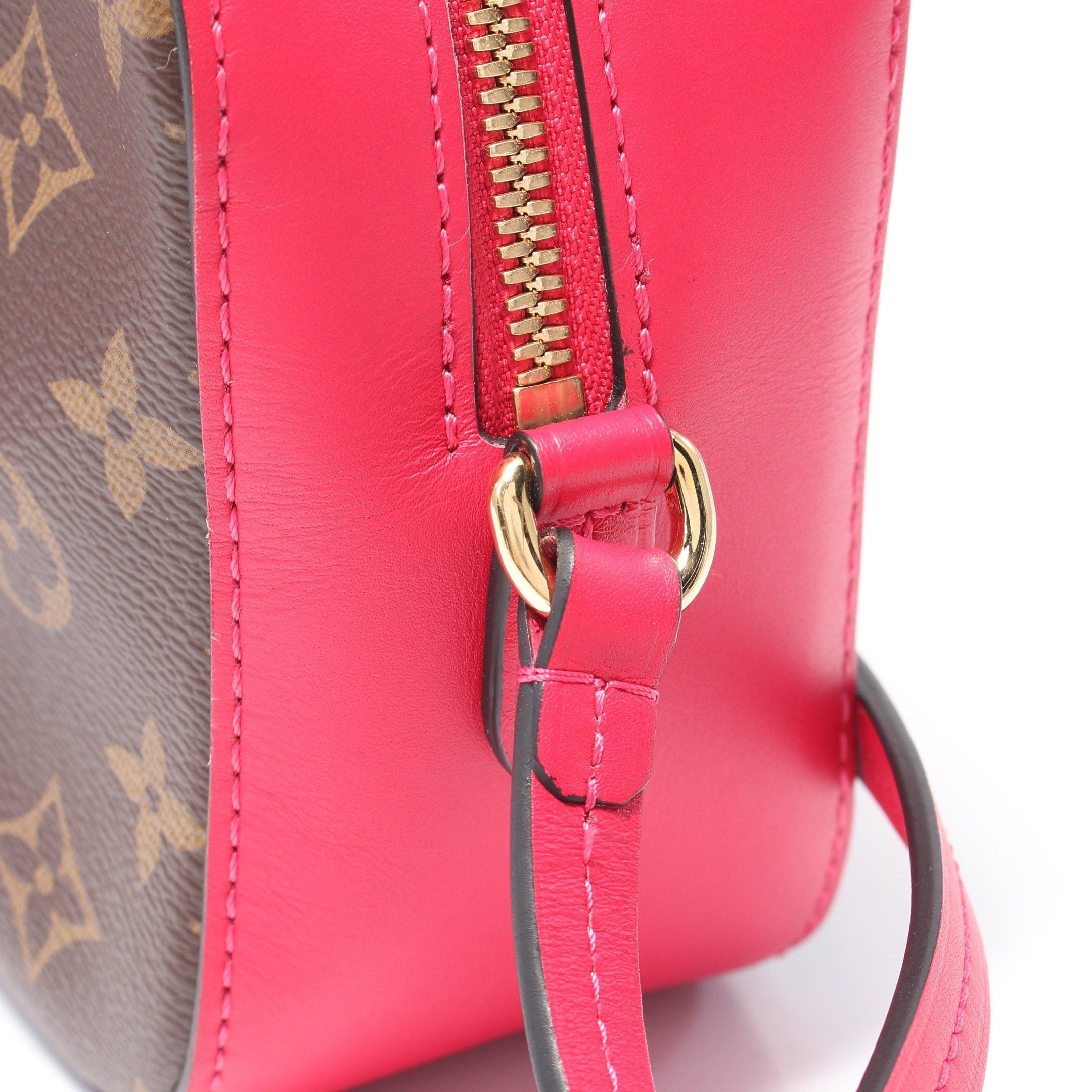Louis Vuitton Louis Vuitton Saintonge Monogram Freesia Shoulder Bag Leather Brown Pink Purple Size ONE SIZE - 7 Thumbnail
