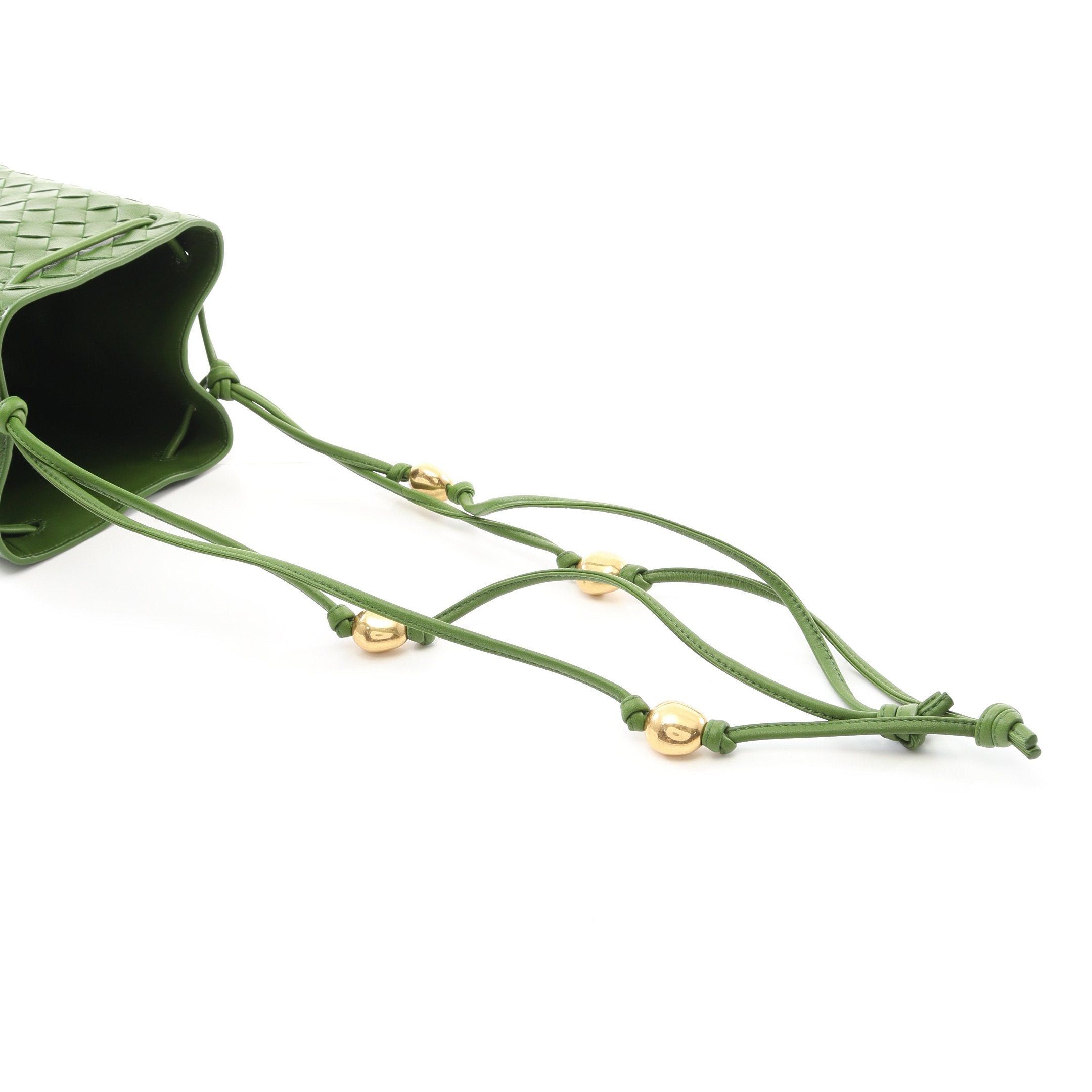 Bottega Veneta Bottega Veneta Intrecciato Small Bucket Bag Shoulder Leather Green Size ONE SIZE - 5 Thumbnail