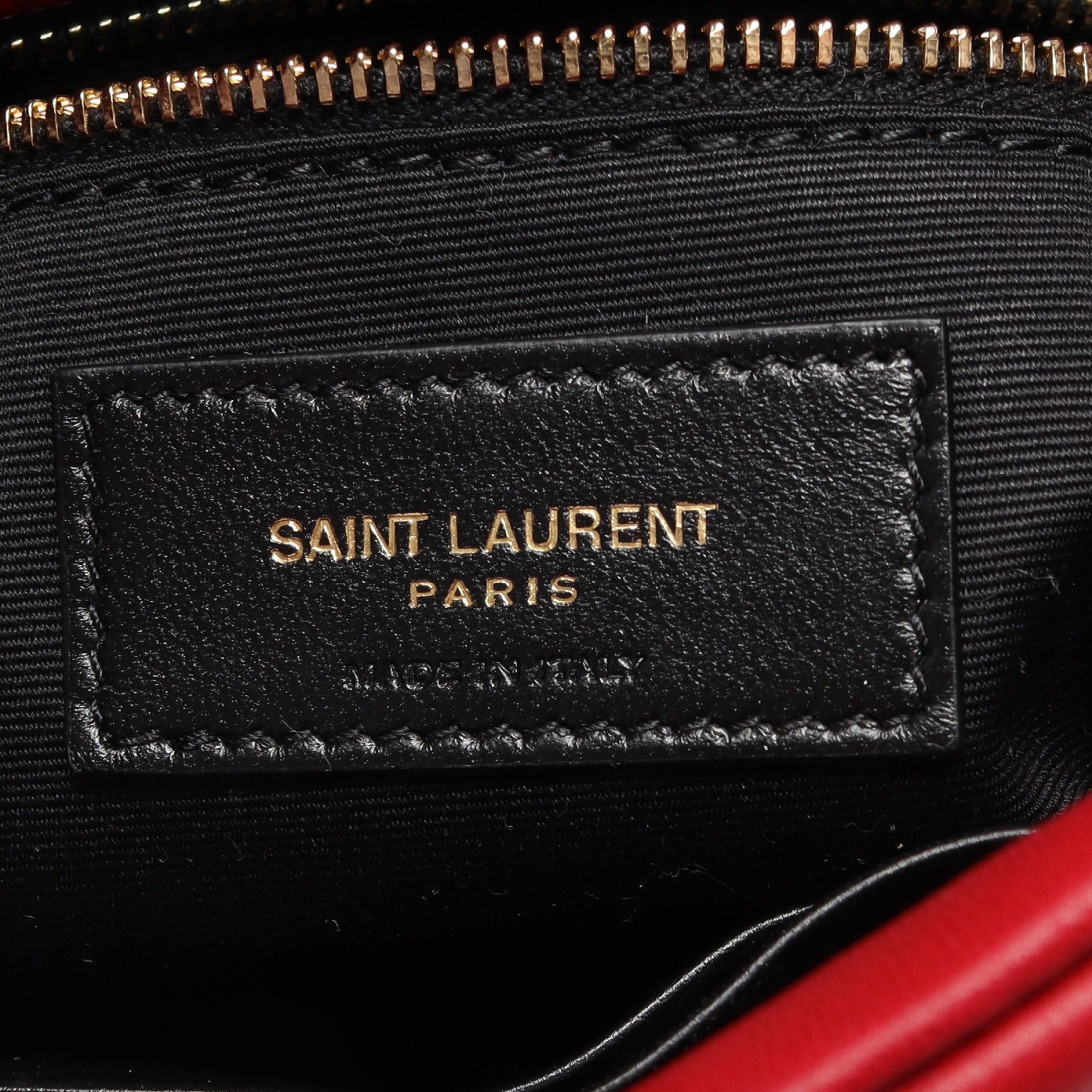 Yves Saint Laurent Yves Saint Laurent Puffer Toy Bag Double Chain Shoulder Leather Red Size ONE SIZE - 4 Thumbnail