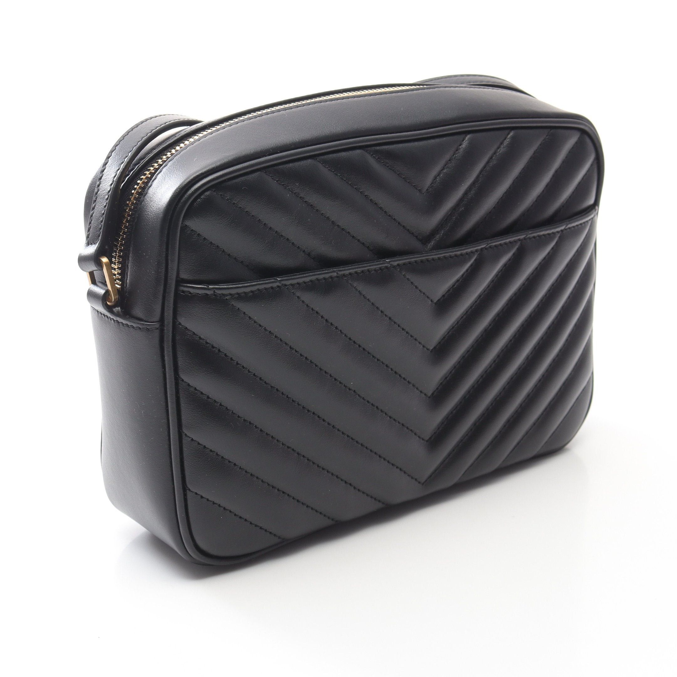 Yves Saint Laurent Yves Saint Laurent Lou Roux Monogram Camera Bag Shoulder Leather Black Size ONE SIZE - 2 Thumbnail