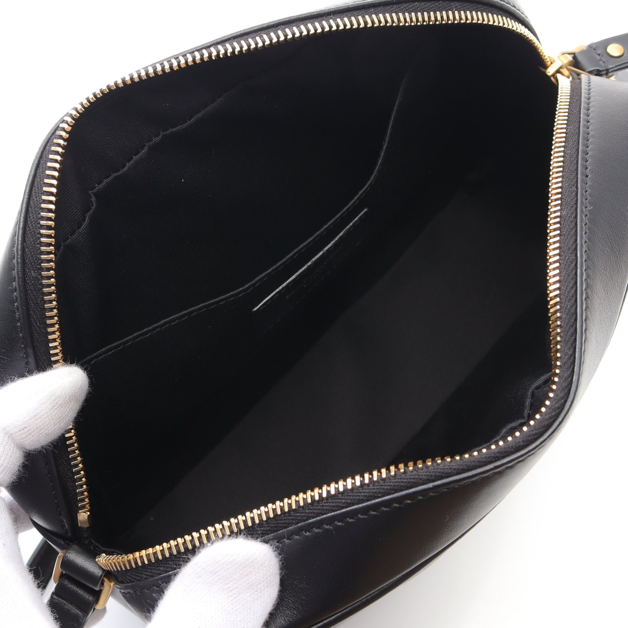 Yves Saint Laurent Yves Saint Laurent Lou Roux Monogram Camera Bag Shoulder Leather Black Size ONE SIZE - 3 Thumbnail