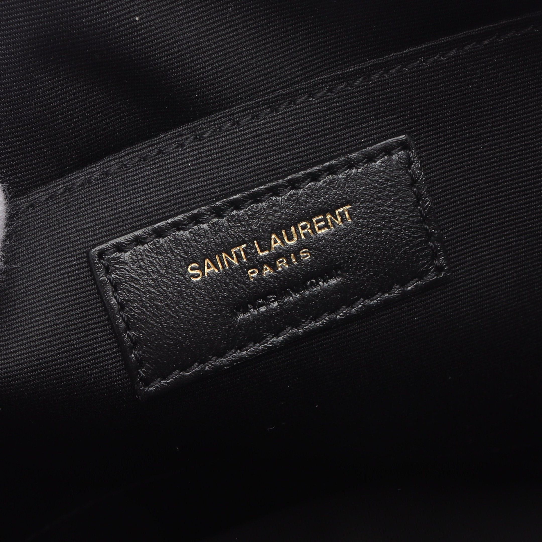 Yves Saint Laurent Yves Saint Laurent Lou Roux Monogram Camera Bag Shoulder Leather Black Size ONE SIZE - 4 Thumbnail