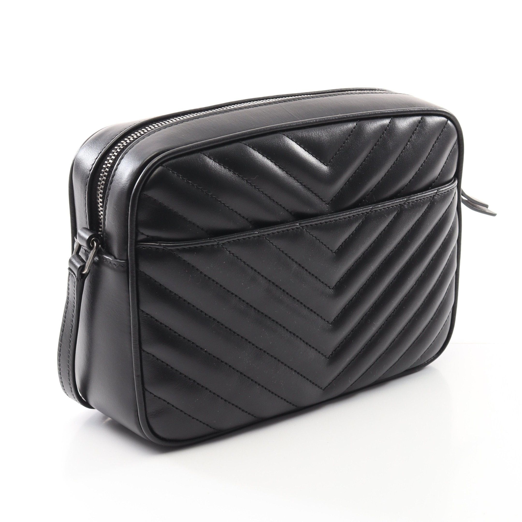 Yves Saint Laurent Yves Saint Laurent Lou Roux Monogram Camera Bag Shoulder Leather Black Size ONE SIZE - 2 Thumbnail