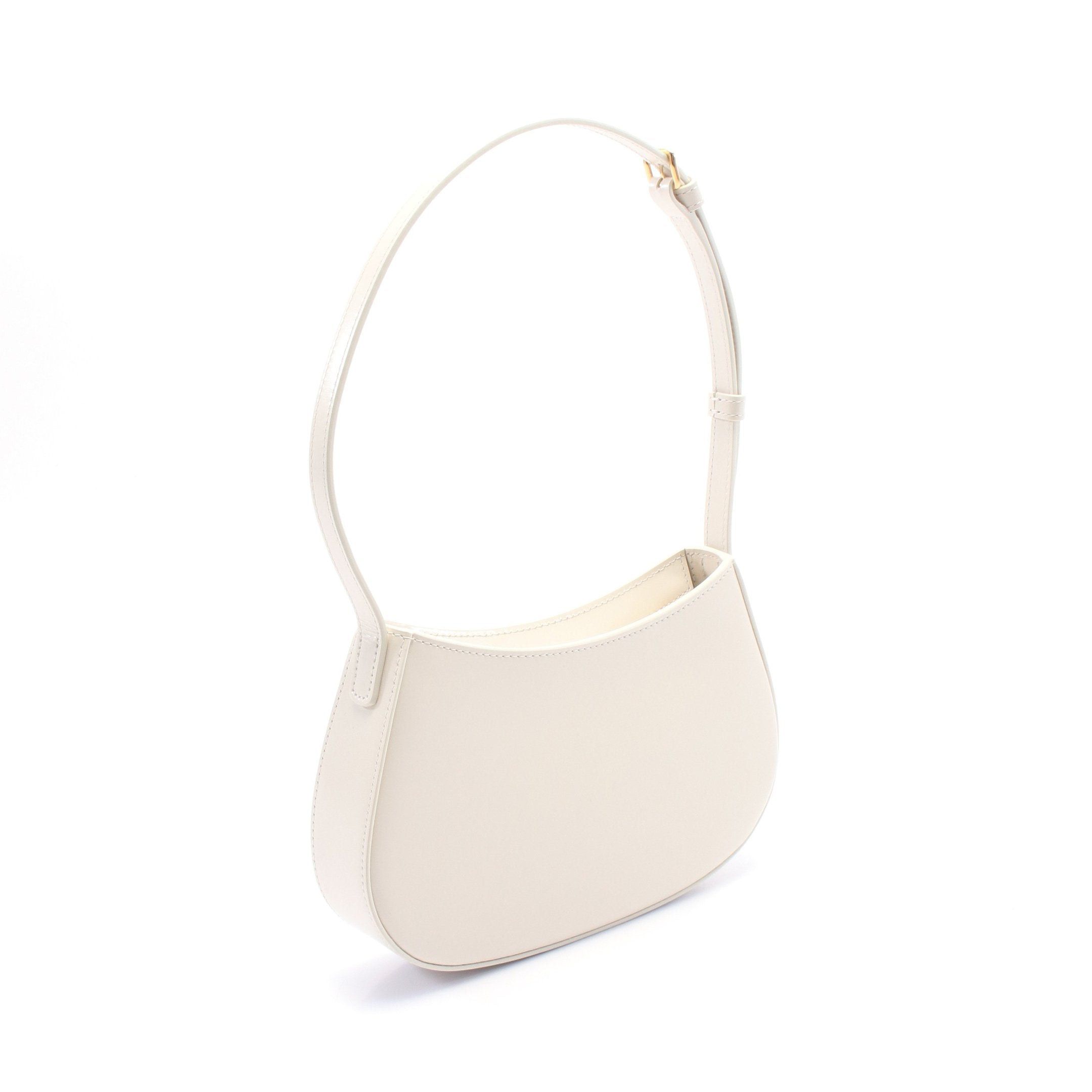 Celine Celine Medium Daily Triomphe Shoulder Bag Leather Off White Size ONE SIZE - 2 Thumbnail