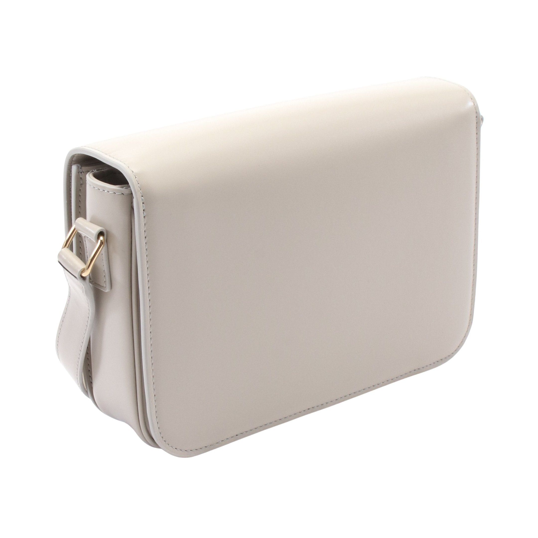 Celine Celine Triomphe Medium Shoulder Bag Leather Light Beige Size ONE SIZE - 2 Thumbnail