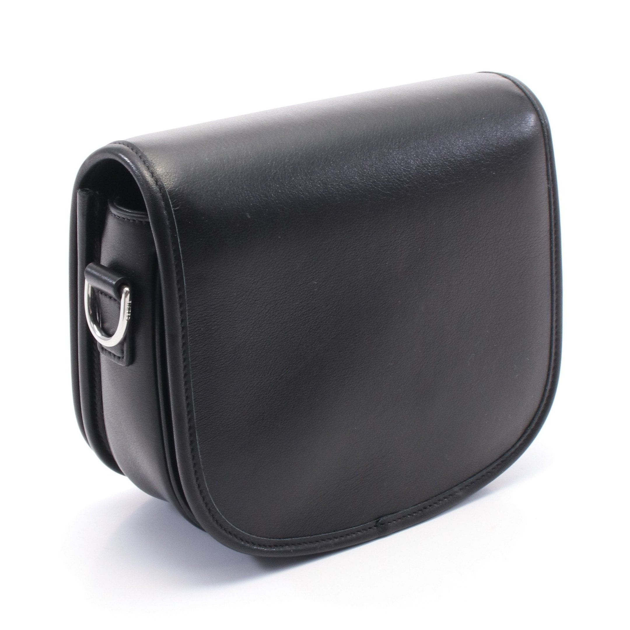 Celine Celine Triomphe Shoulder Bag Leather Black Size ONE SIZE - 2 Thumbnail
