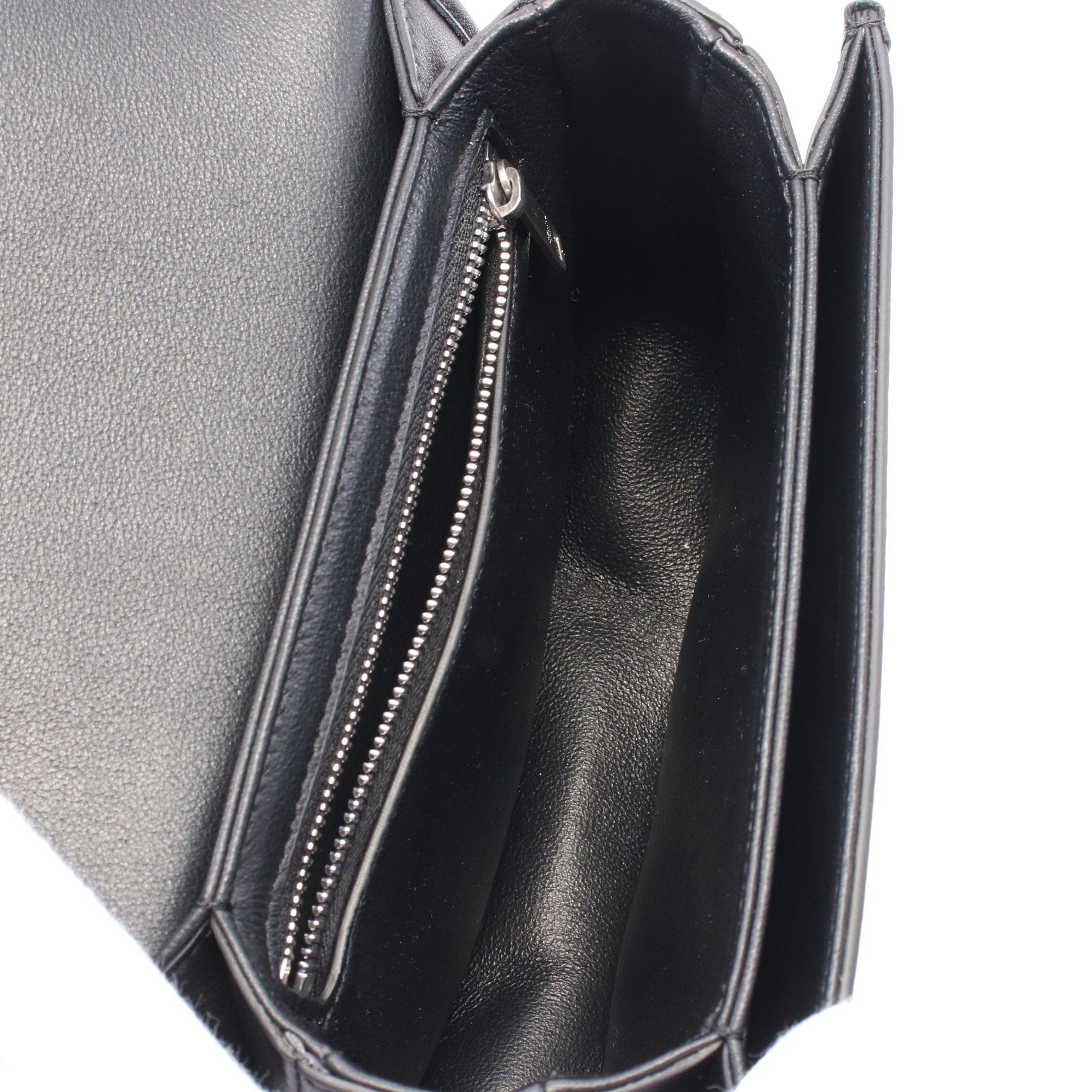 Celine Celine Triomphe Shoulder Bag Leather Black Size ONE SIZE - 3 Thumbnail