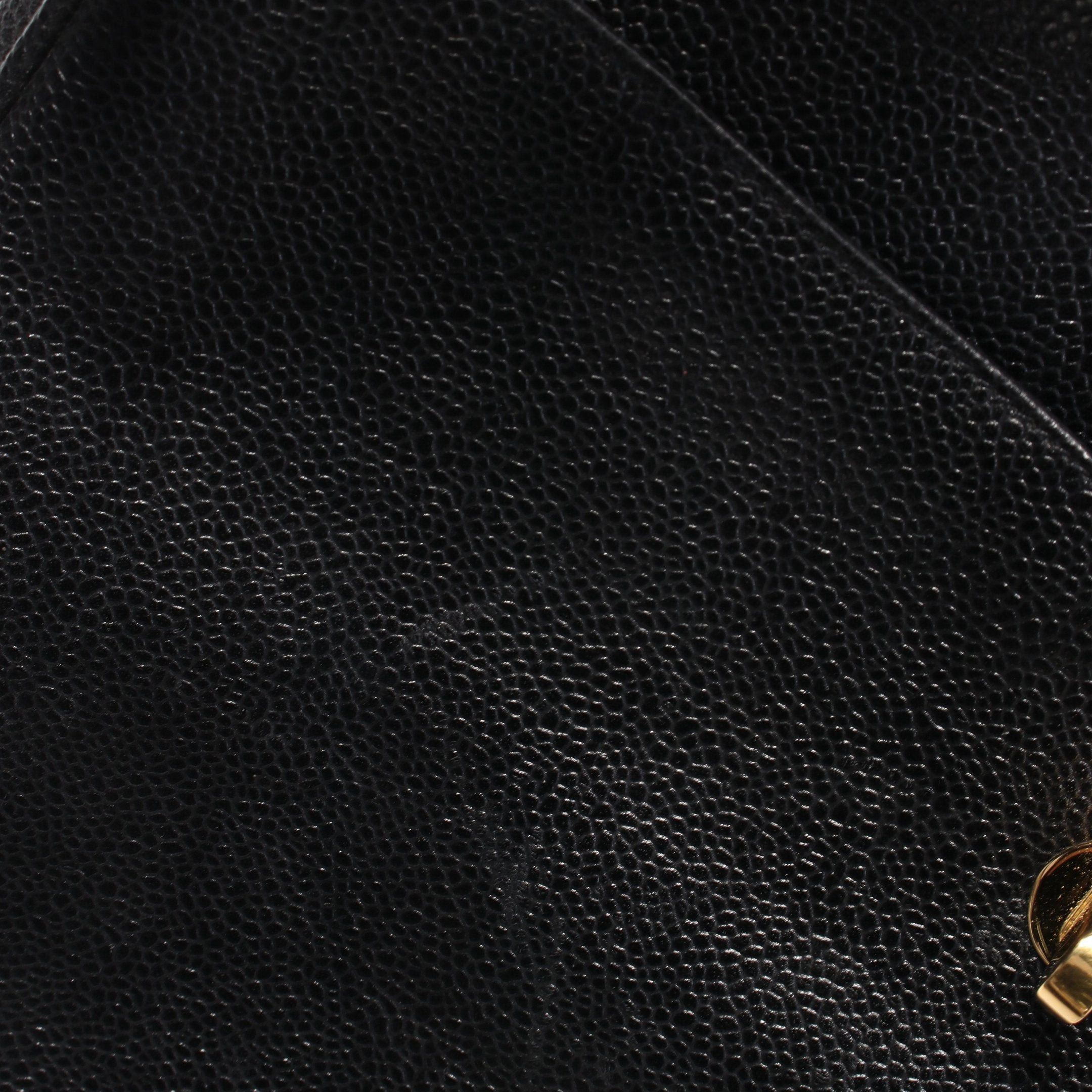 Chanel Chanel Coco Mark Chain Shoulder Bag Tote Caviar Skin Black Gold Hardware Size ONE SIZE - 11 Thumbnail