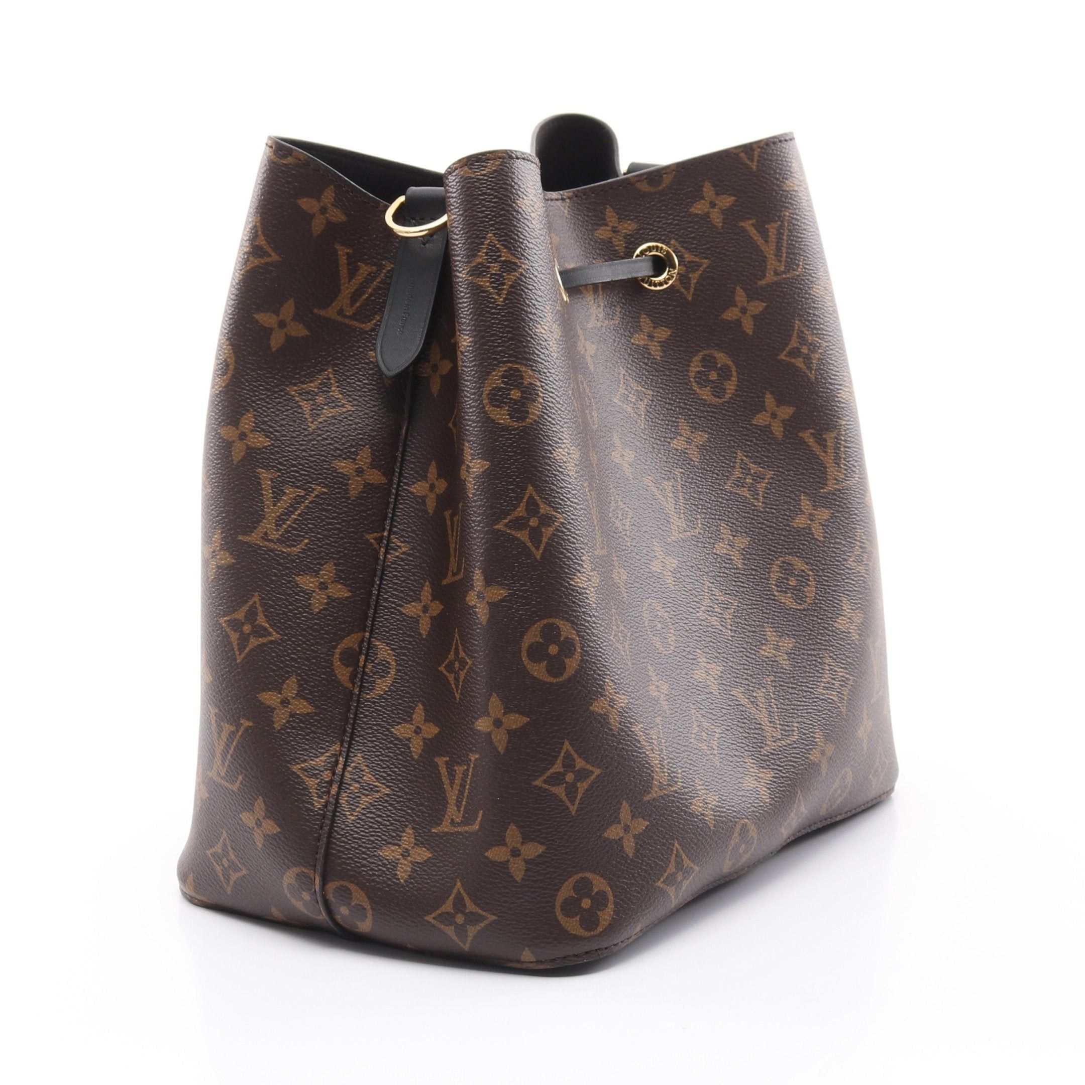 Louis Vuitton Louis Vuitton Neo Noe Monogram Noir Shoulder Bag Leather Brown Black Size ONE SIZE - 2 Thumbnail