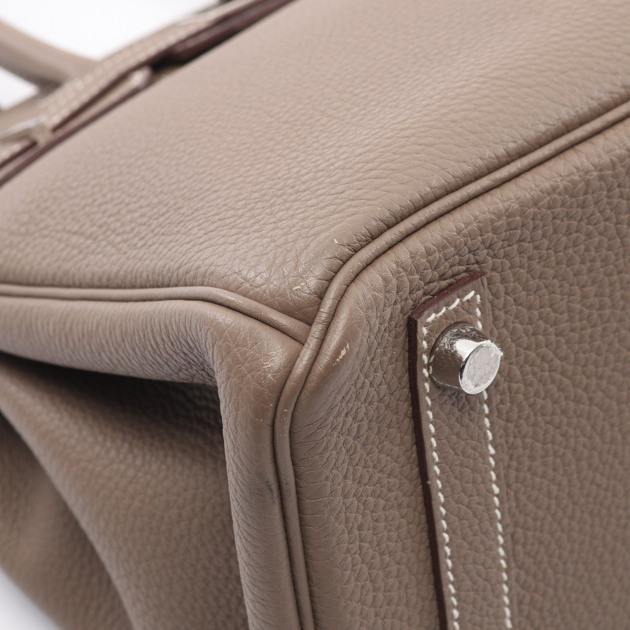 Hermes Hermes Birkin 30 Etoupe Handbag Togo Gray Brown Silver Hardware A Stamp Size ONE SIZE - 7 Thumbnail