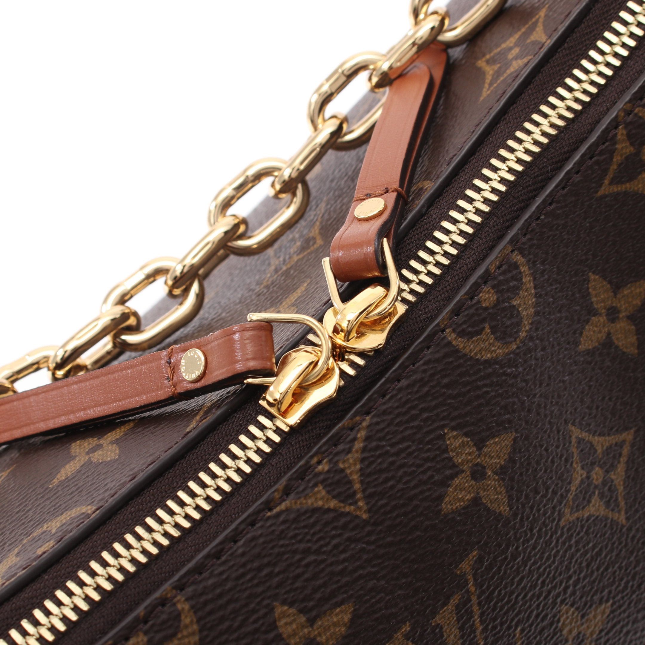 Louis Vuitton Louis Vuitton Loop Hobo Monogram Reverse Chain Shoulder Bag Leather Brown Light Size ONE SIZE - 8 Thumbnail