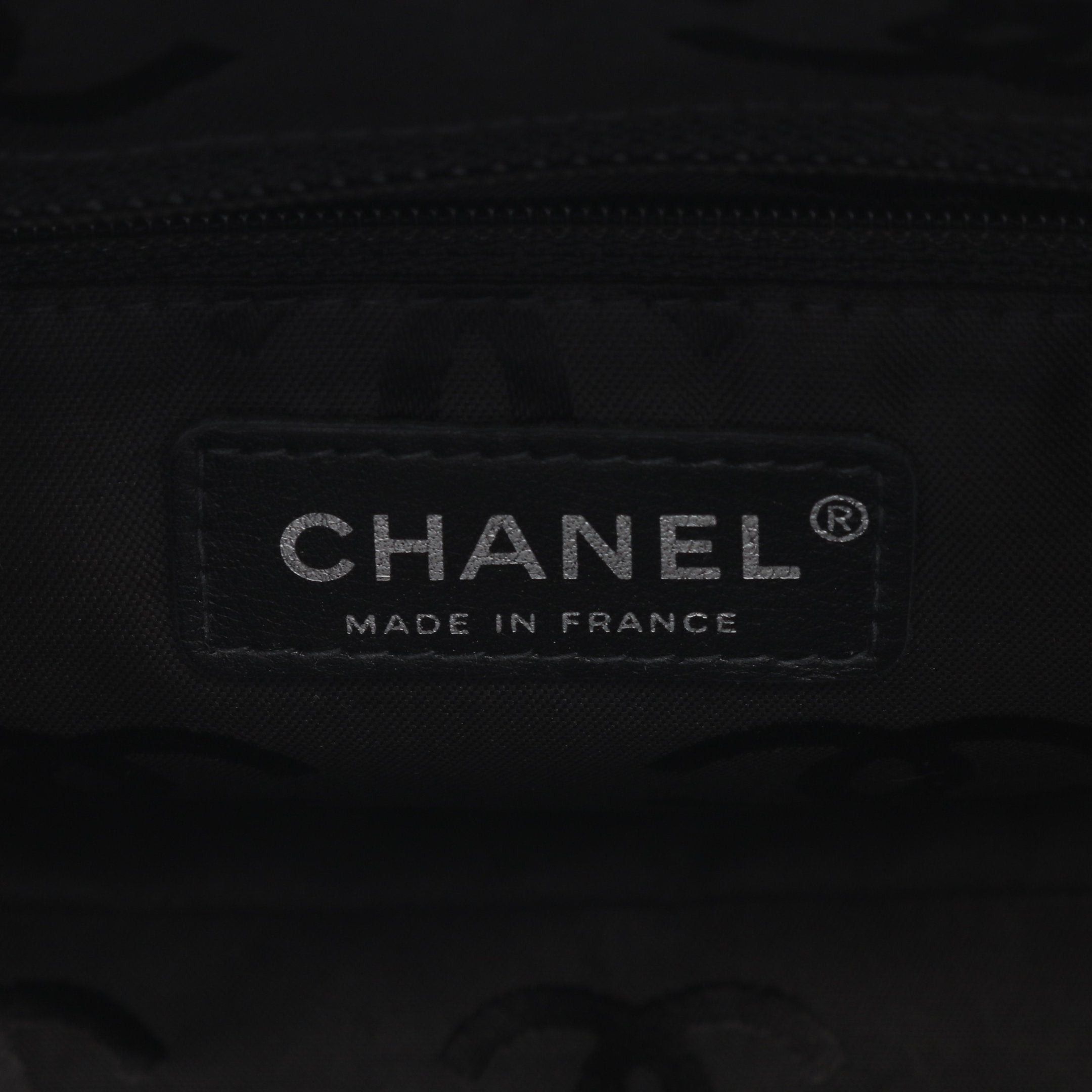 Chanel Chanel Cambon Line Bowling Bag Shoulder Leather Beige Black Silver Hardware Size ONE SIZE - 4 Thumbnail