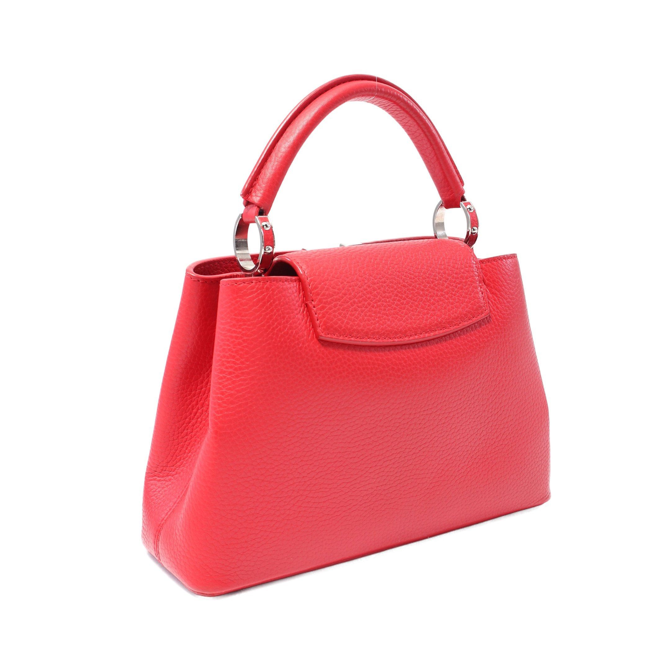 Louis Vuitton Louis Vuitton Capucines Bb Ruby Handbag Taurillon Leather Red Size ONE SIZE - 2 Thumbnail