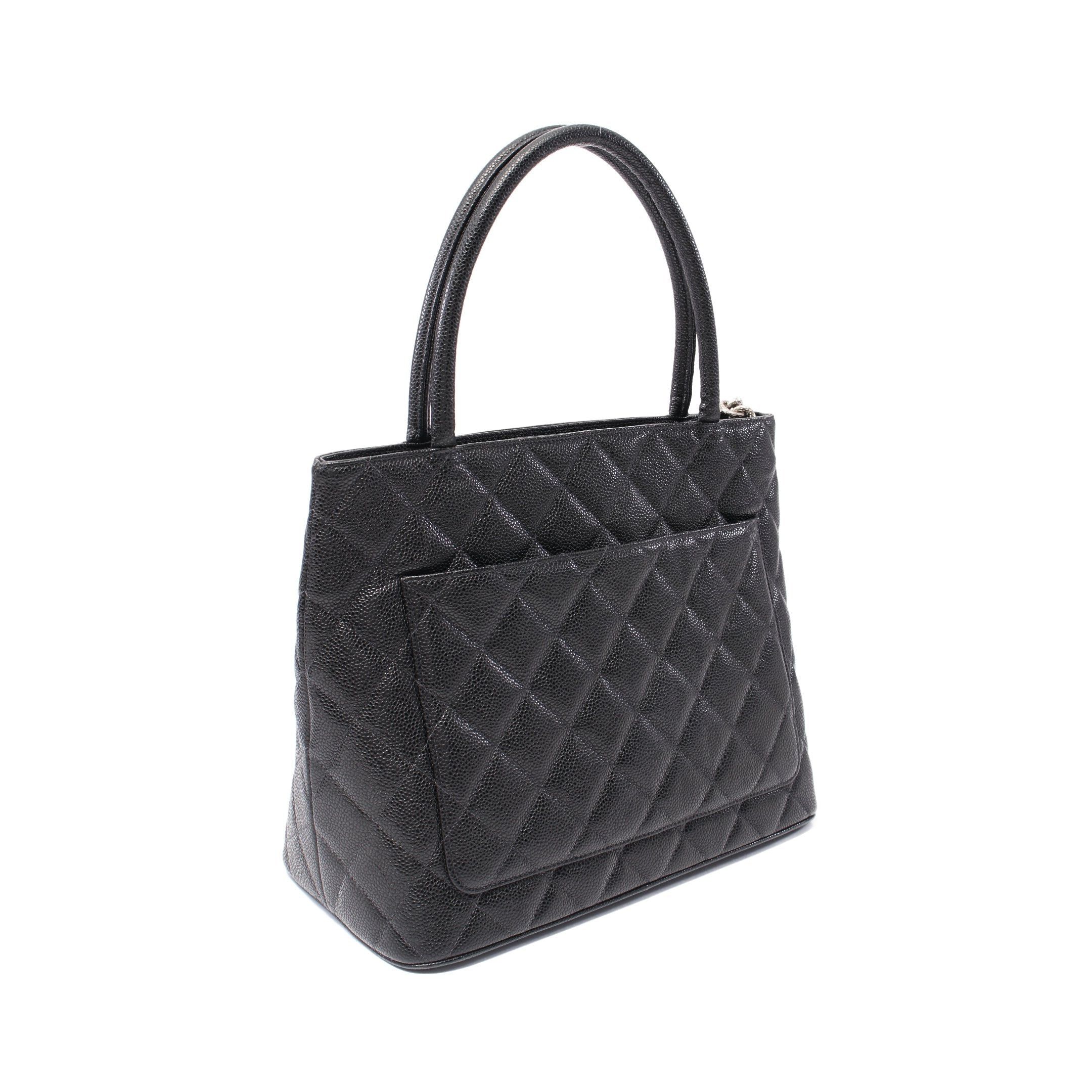 Chanel Chanel Reissue Tote Handbag Bag Caviar Skin Black Silver Hardware Size ONE SIZE - 2 Thumbnail