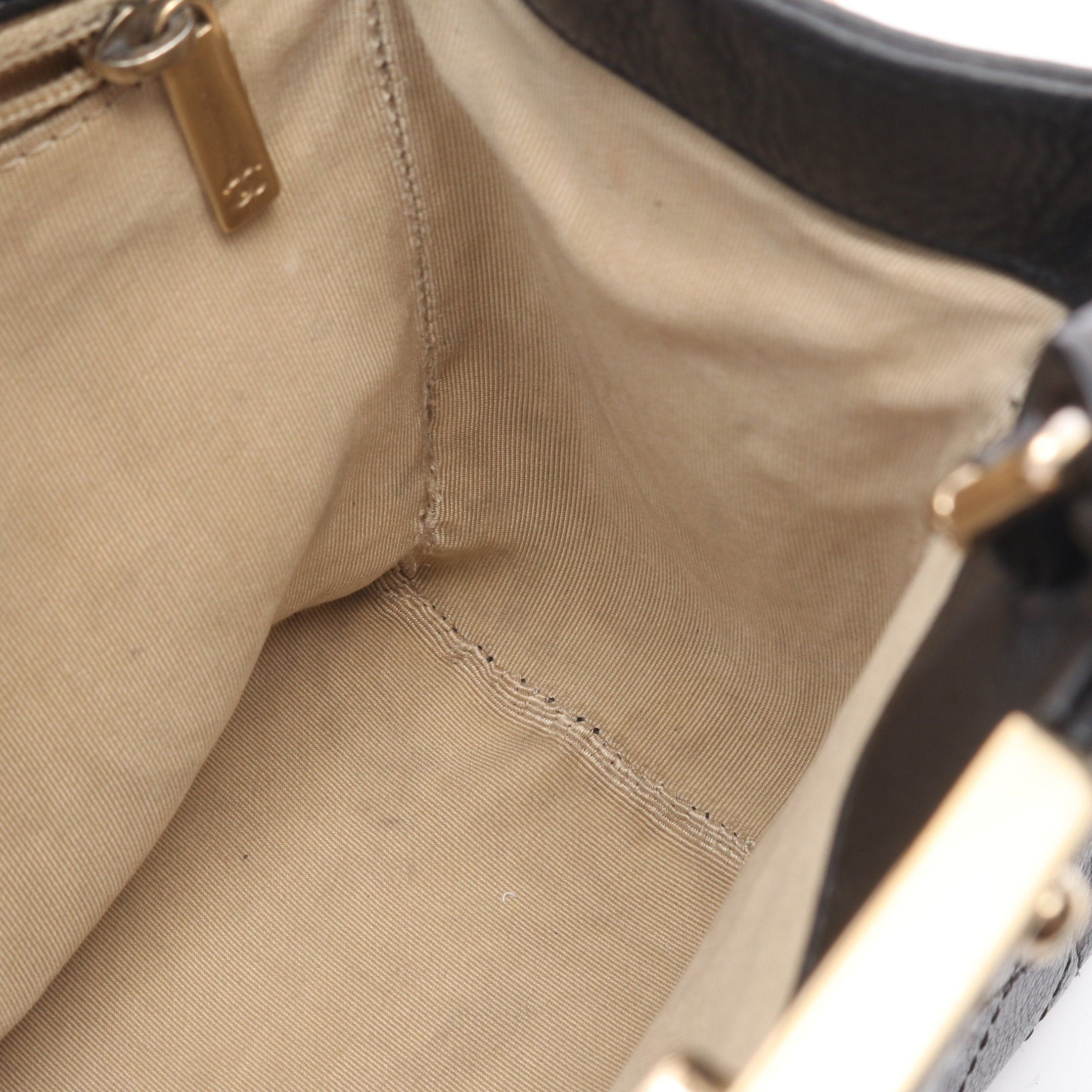 Chanel Chanel Matelasse Click Label Chain Shoulder Bag Leather Black Gold Hardware Size ONE SIZE - 9 Thumbnail