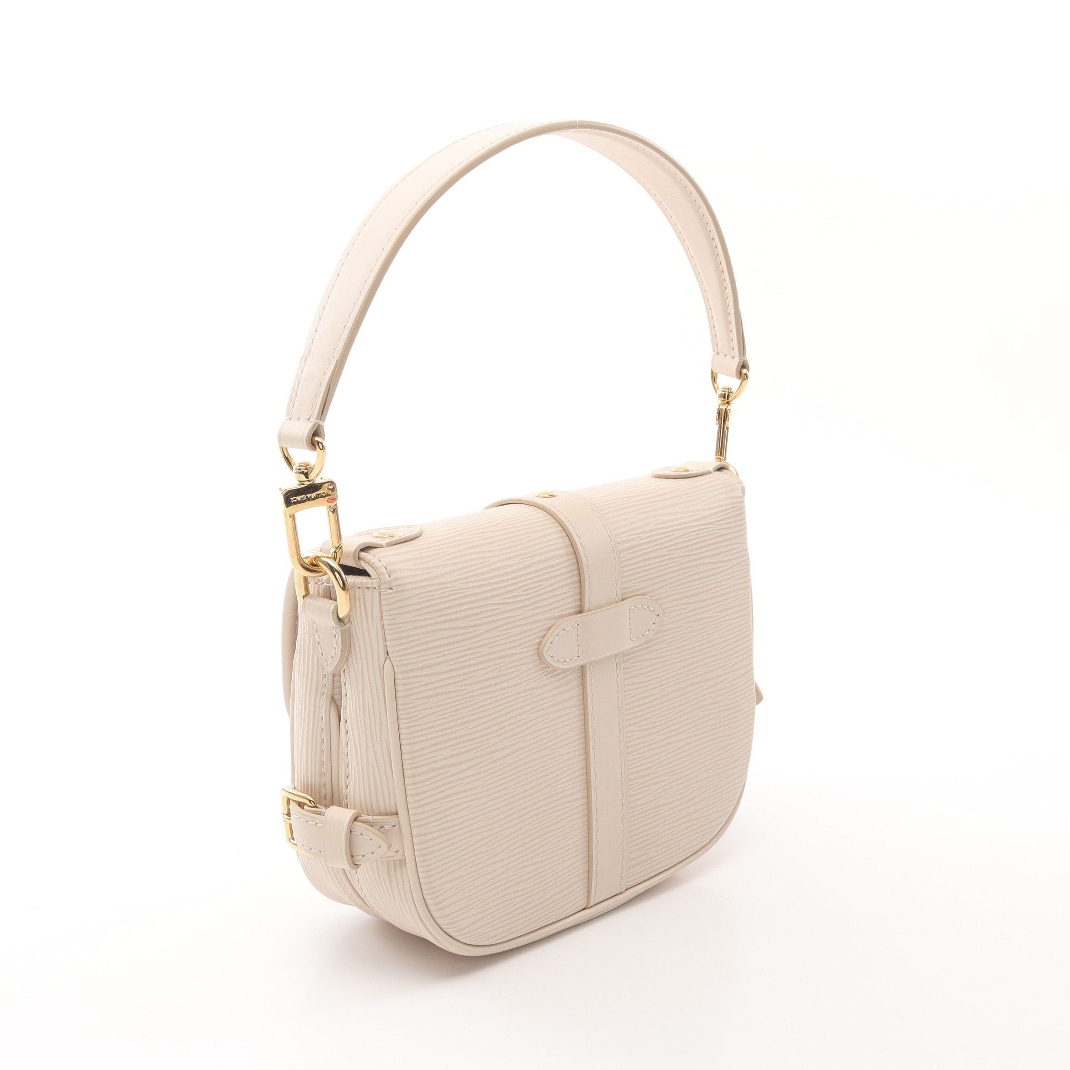 Louis Vuitton Louis Vuitton Saumur Bb Epi Quartz Handbag Leather Ivory Size ONE SIZE - 2 Thumbnail