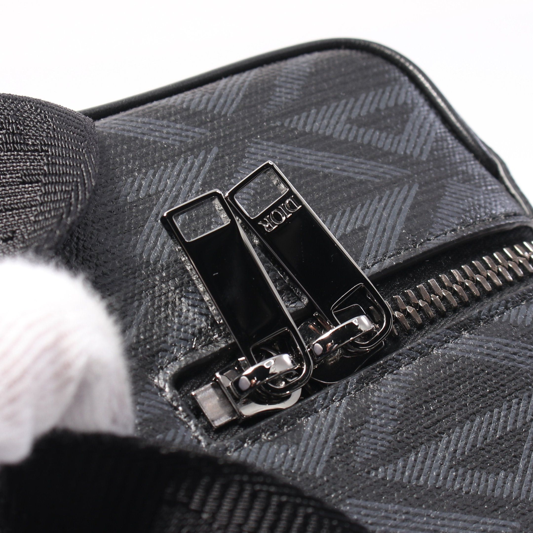 Dior Dior Cd Diamond Second Bag Leather Black Size ONE SIZE - 8 Thumbnail