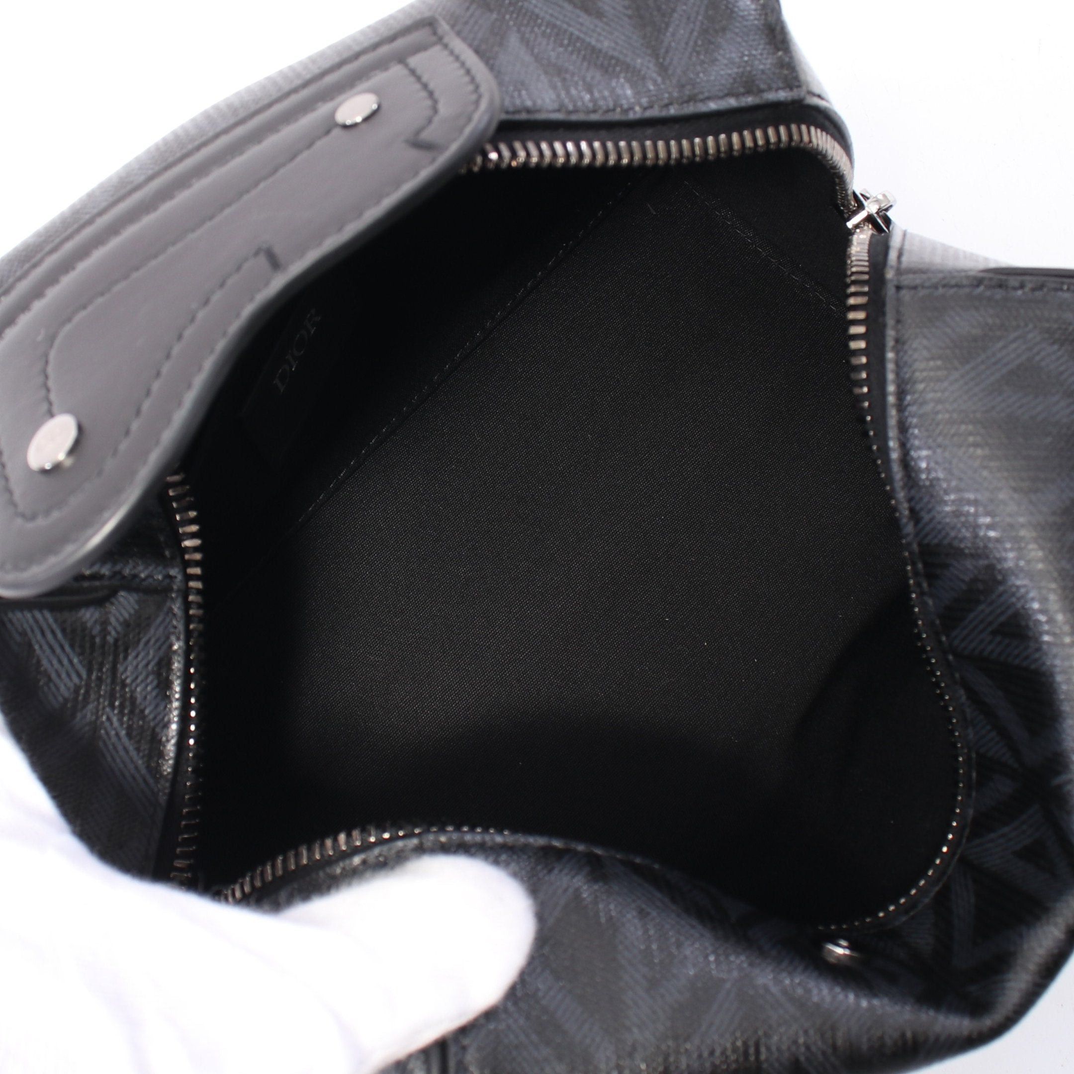 Dior Dior Cd Diamond Second Bag Leather Black Size ONE SIZE - 3 Thumbnail