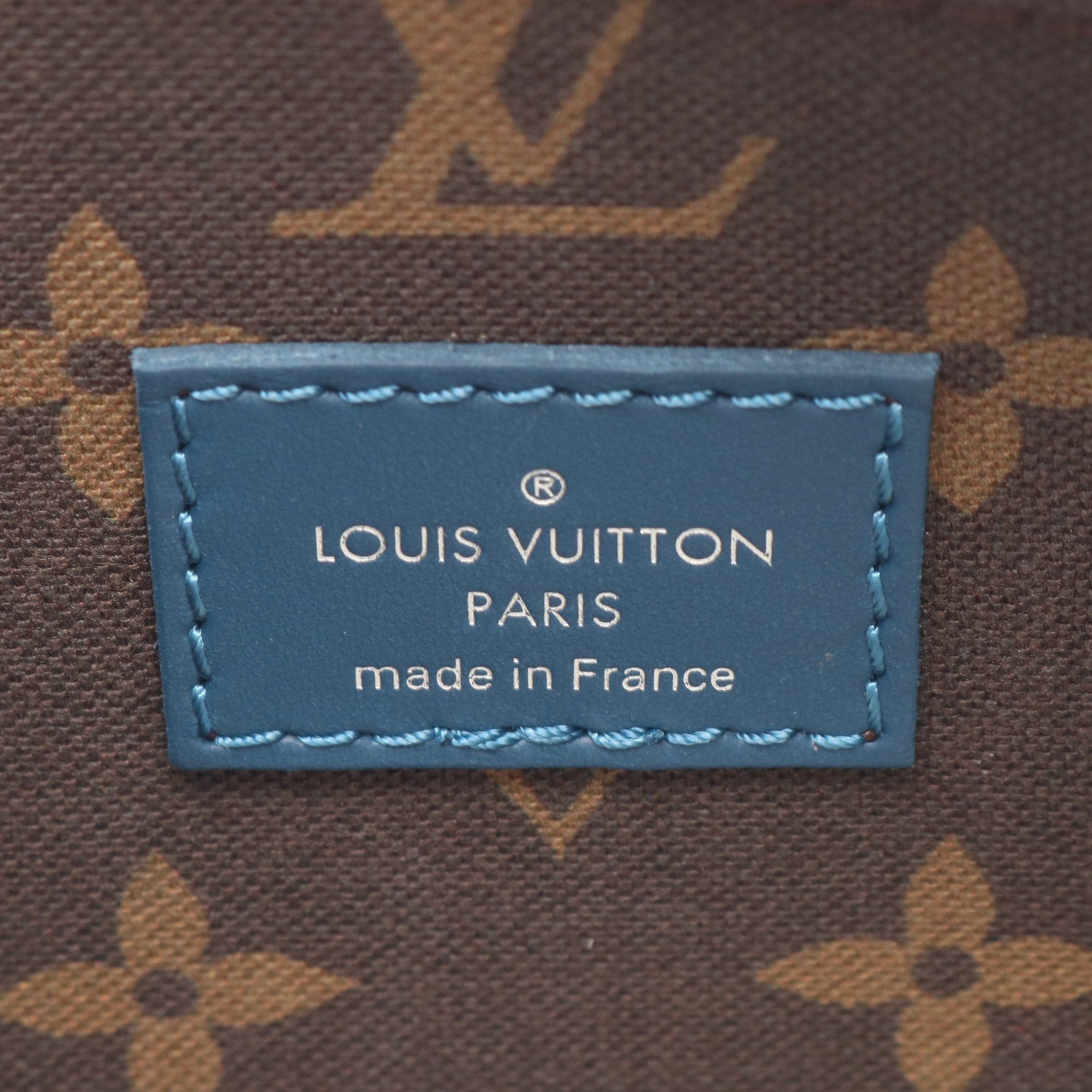 Louis Vuitton Louis Vuitton Keepall 25 Monogram Atlantic Handbag Blue Size ONE SIZE - 4 Thumbnail